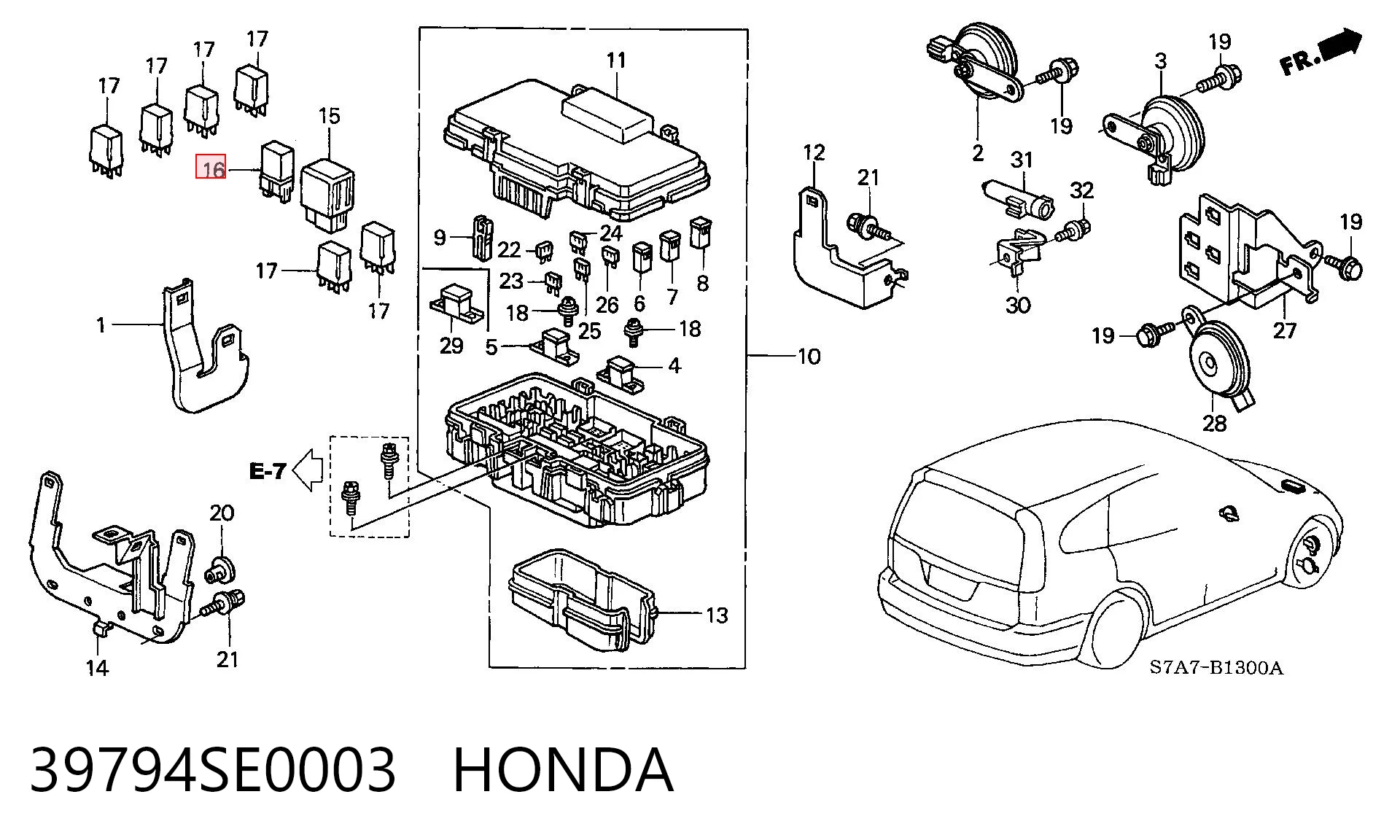 39794SE0003 HONDA