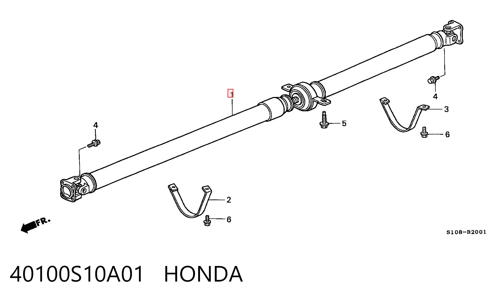 40100S10A01 Honda Árbol de transmisión