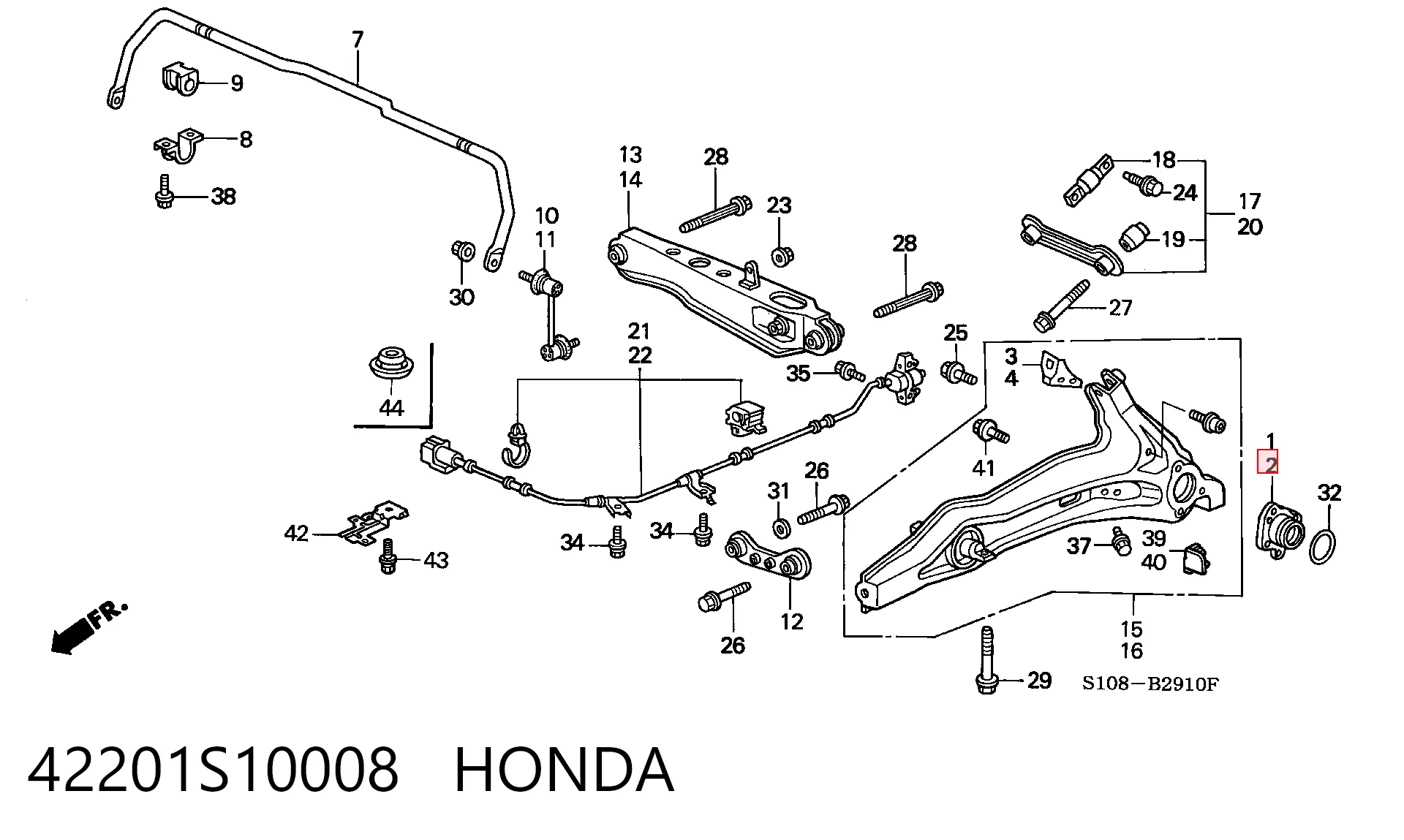 Cojinete de cubo para Honda CR-V  (RD)