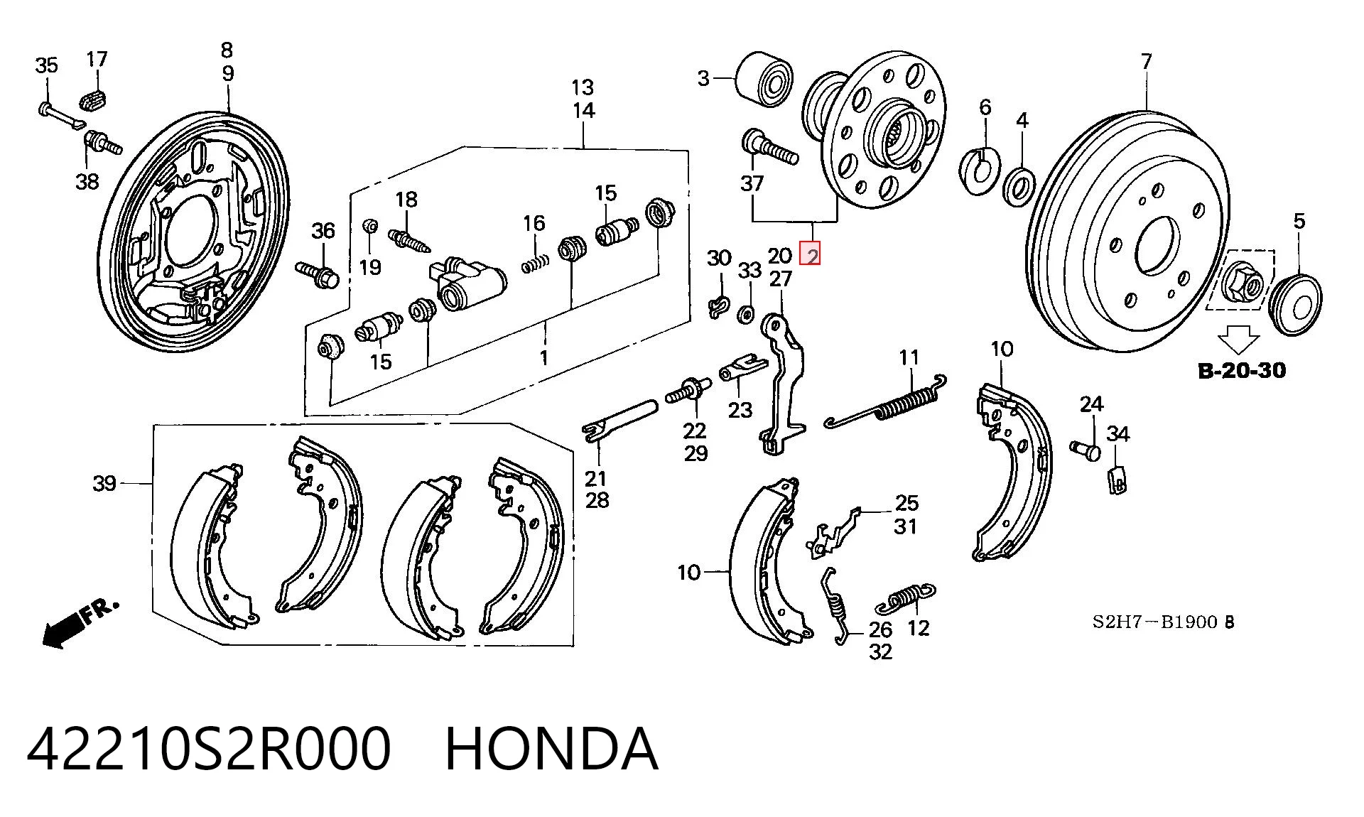 Comprar Cubo trasero Honda HR-V GH a bajo precio
