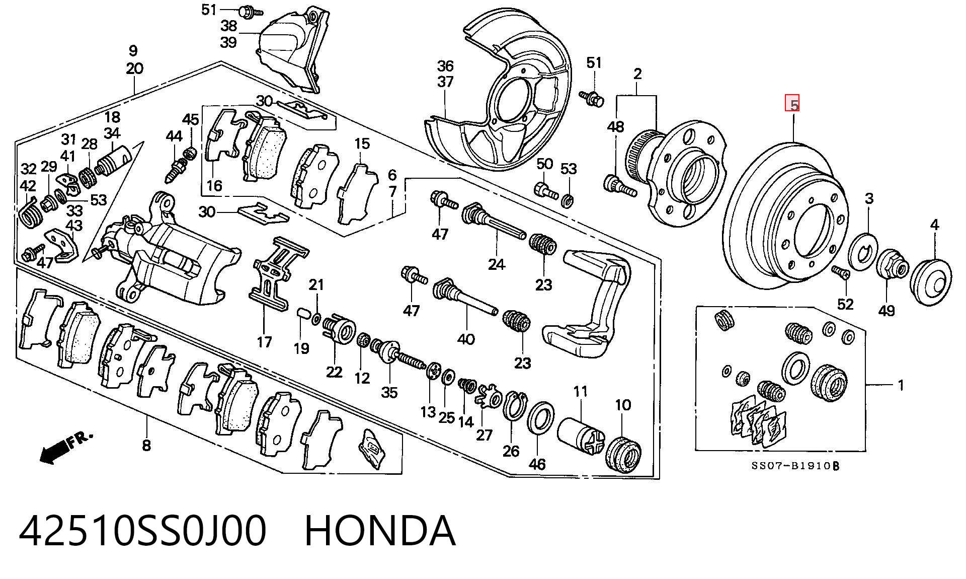 42510SS0J00 Honda