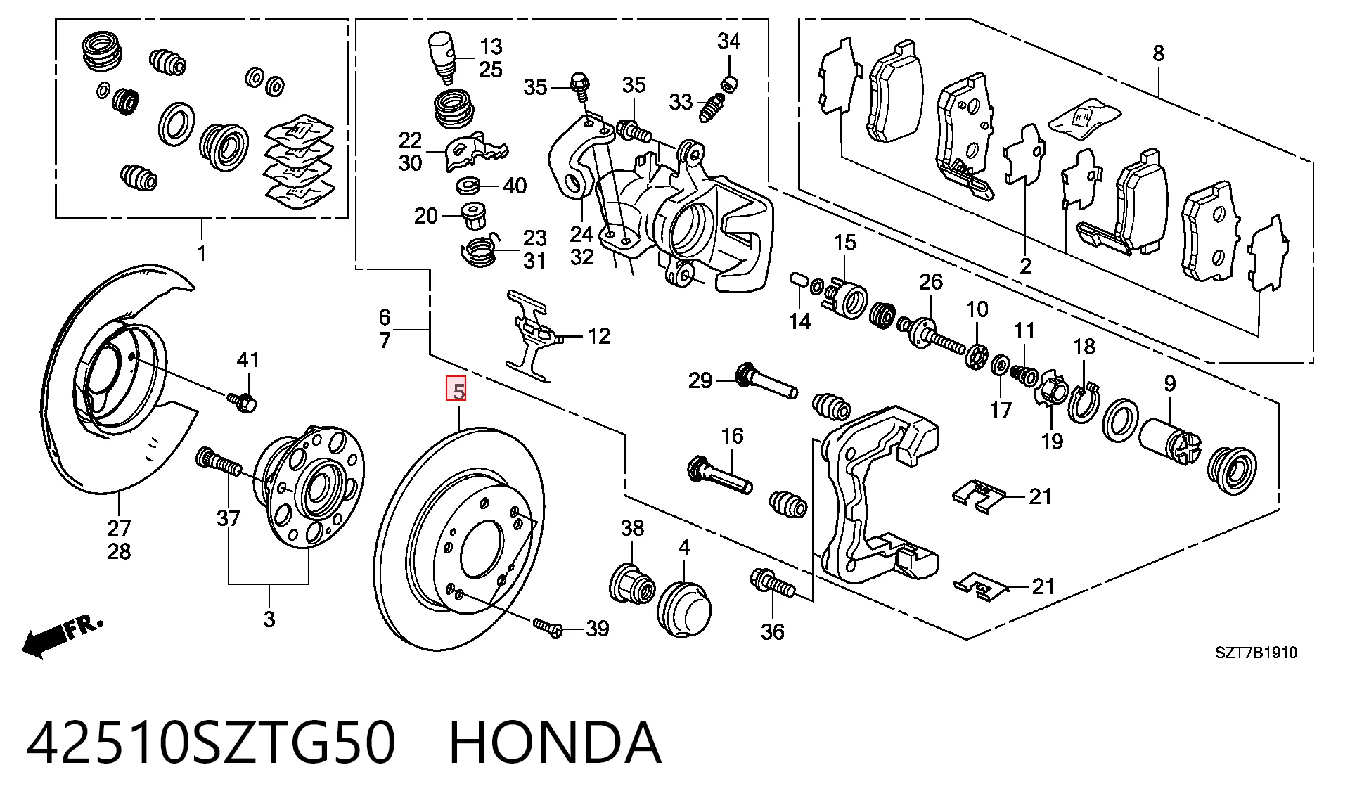 42510SZTG50 Honda