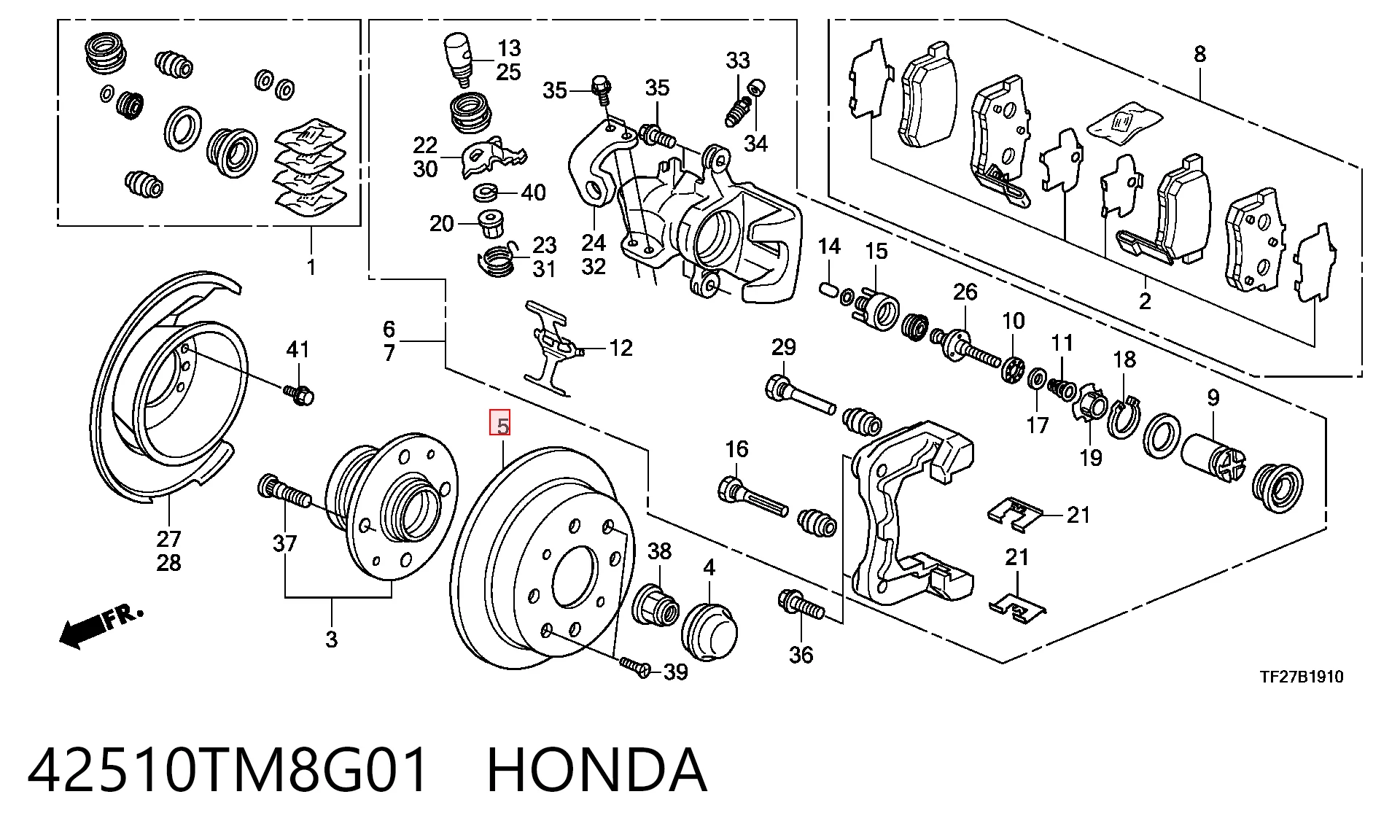 42510TM8G01 Honda