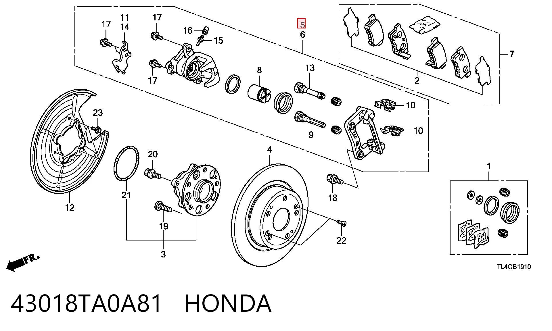 43018TA0A81 Honda