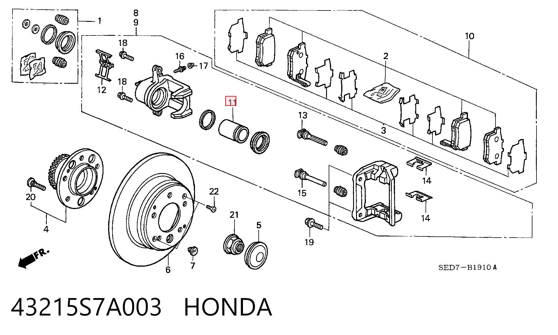 43215S7A003 Honda