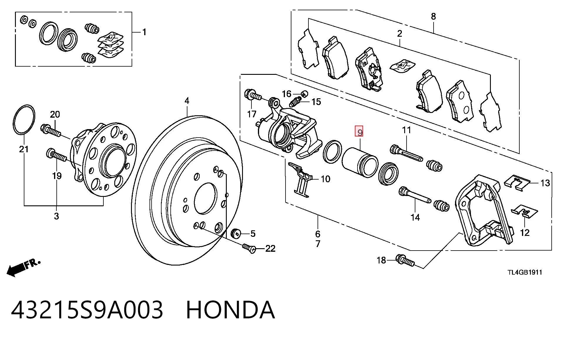 43215S9A003 Honda