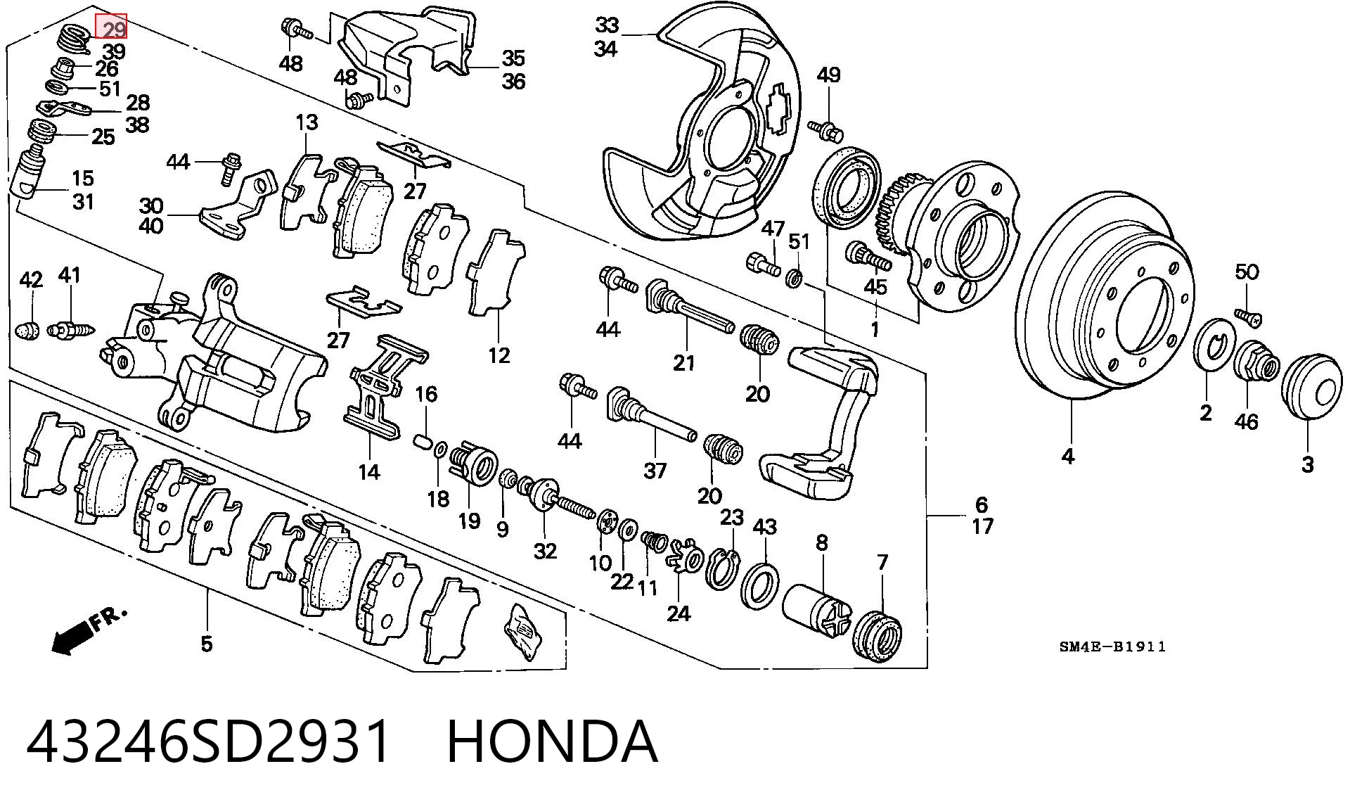 43246SD2931 Honda 
