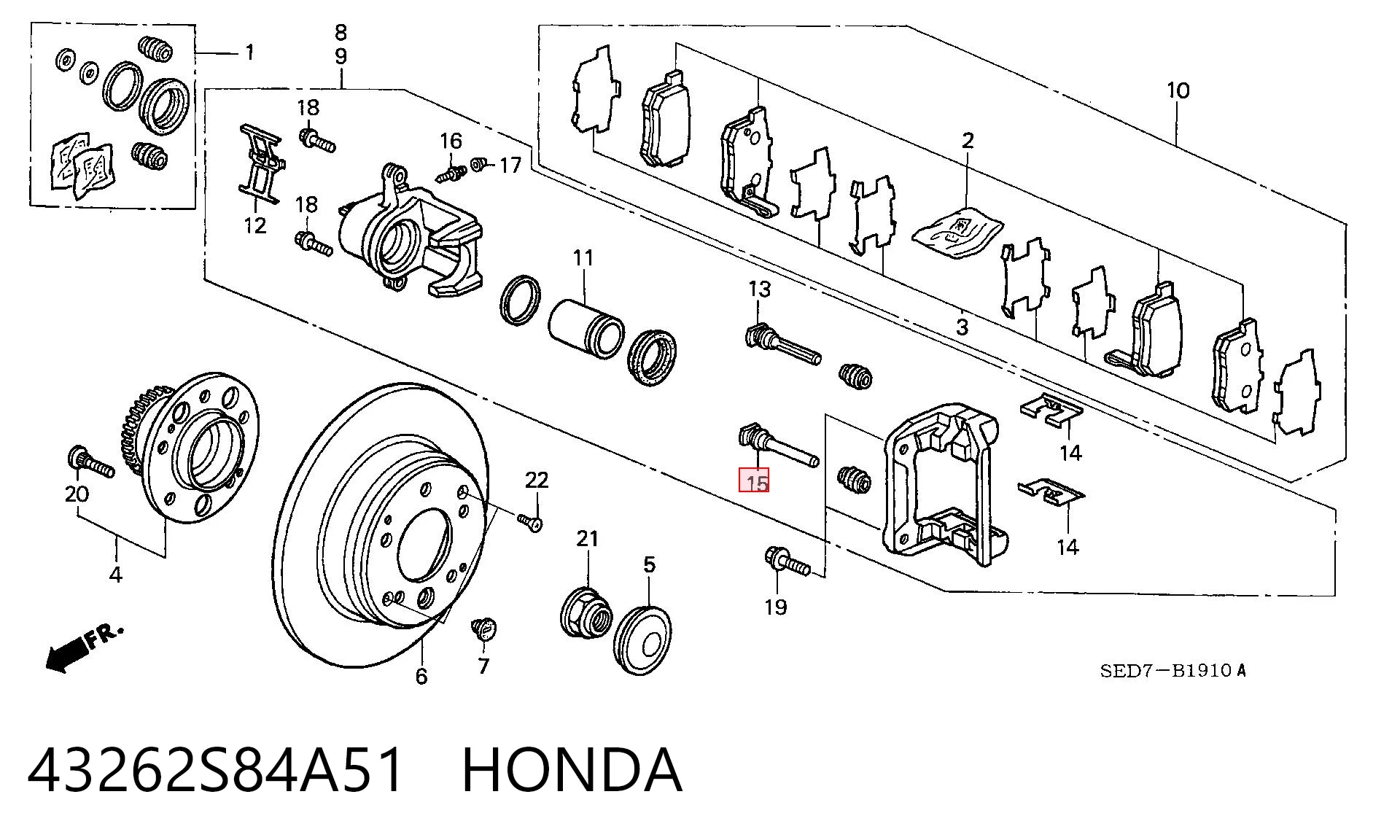 43262S84A51 Honda