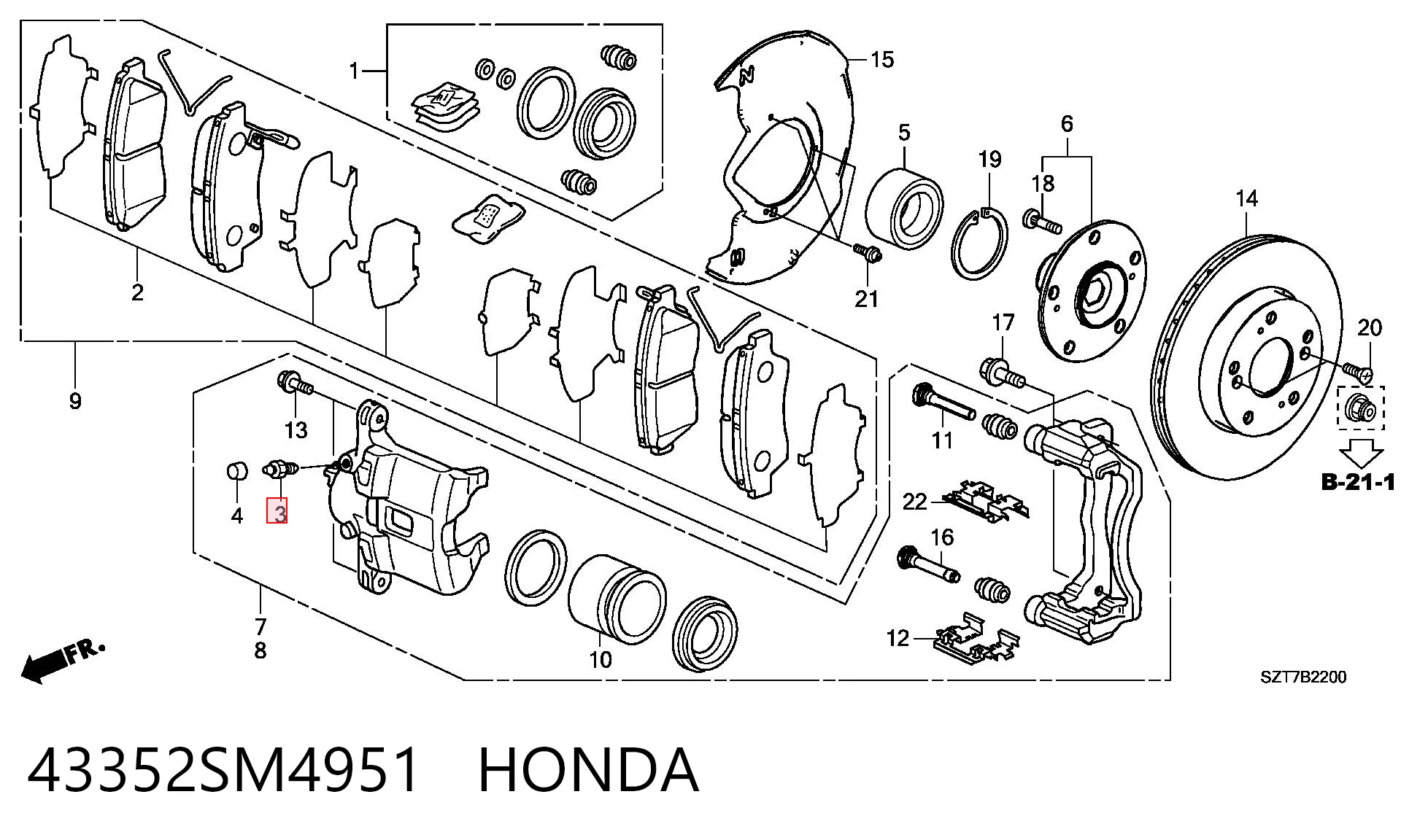 43352SM4951 Honda 