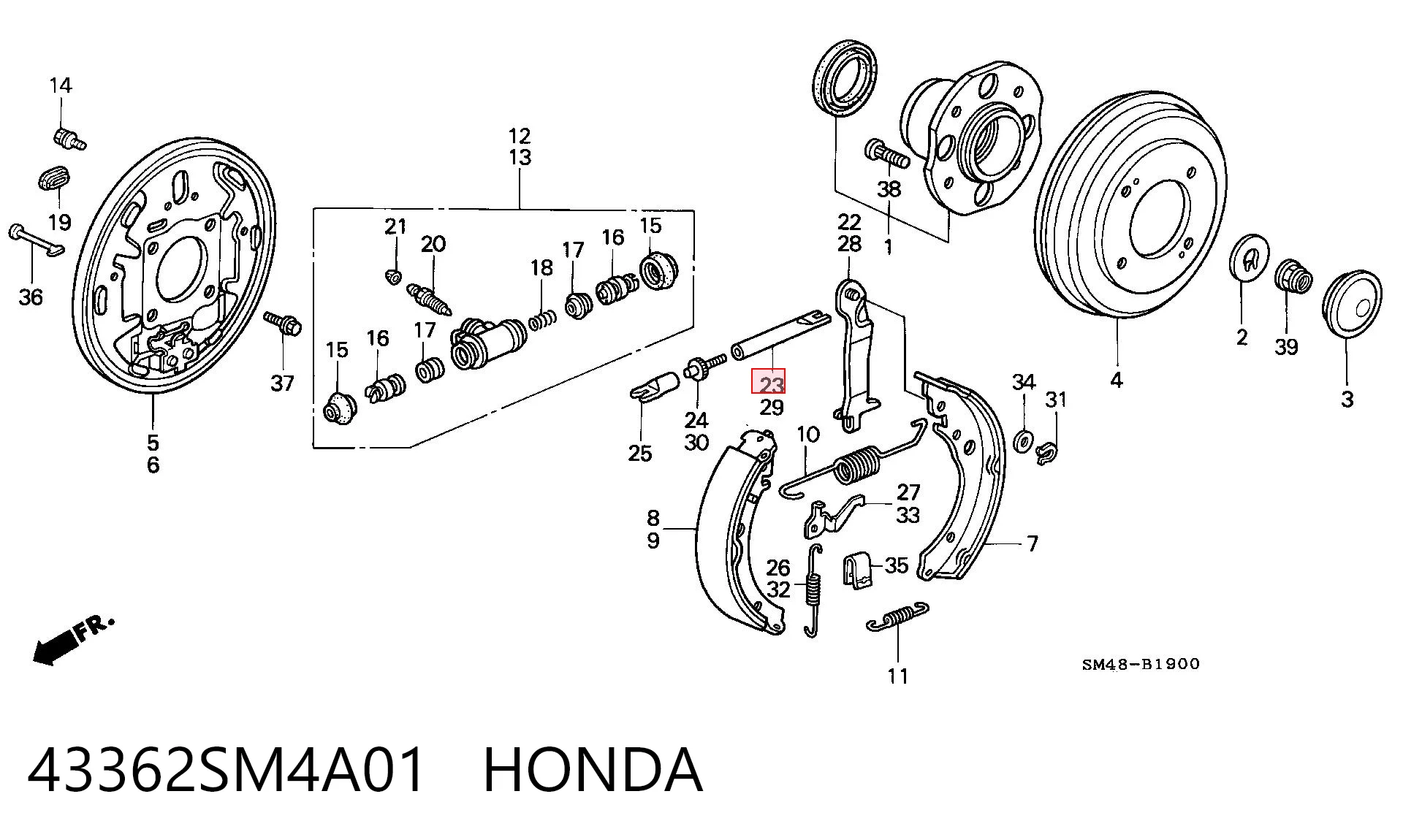 43362SM4A01 HONDA