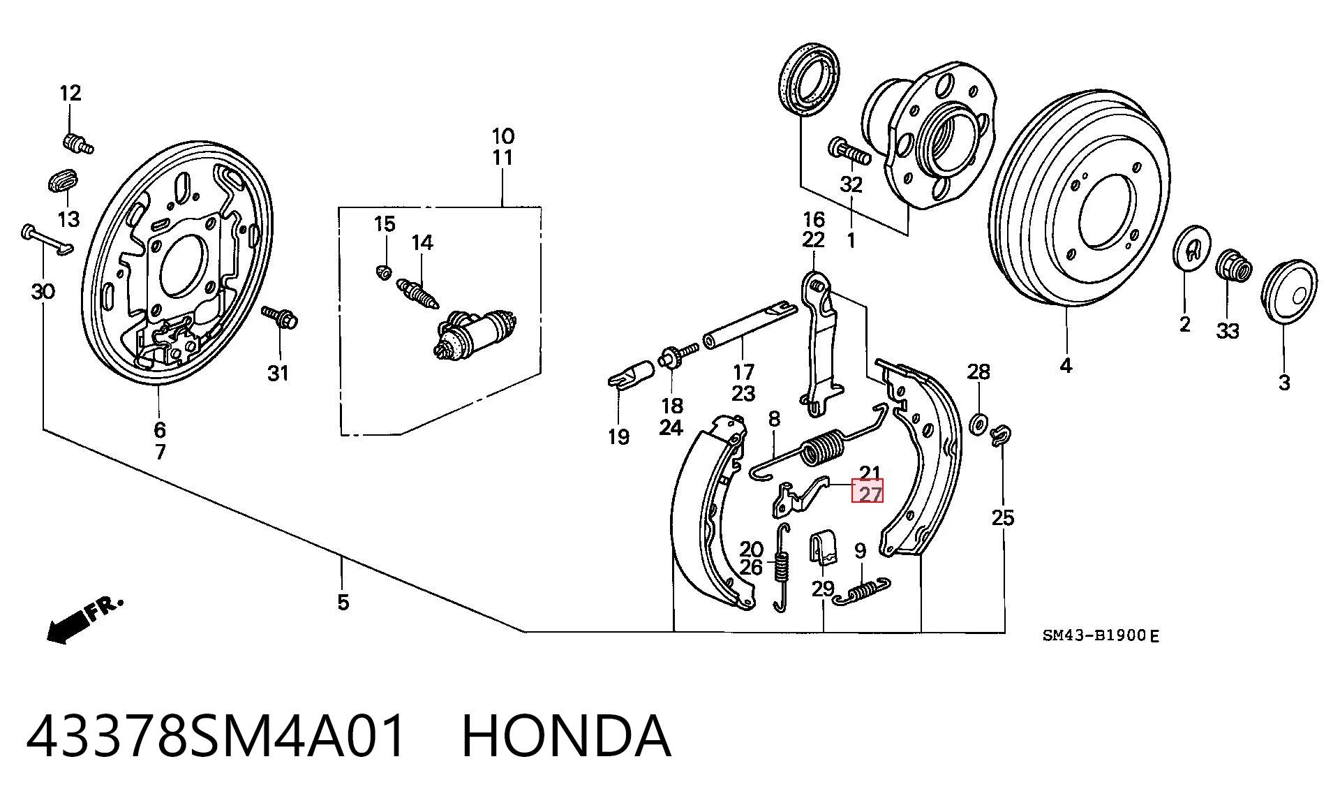 43378SM4A01 Honda 