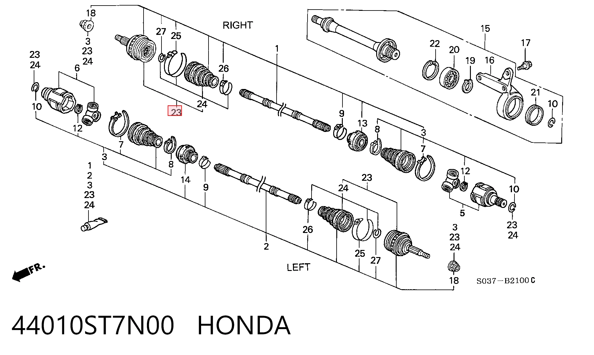 44010ST7N00 Honda