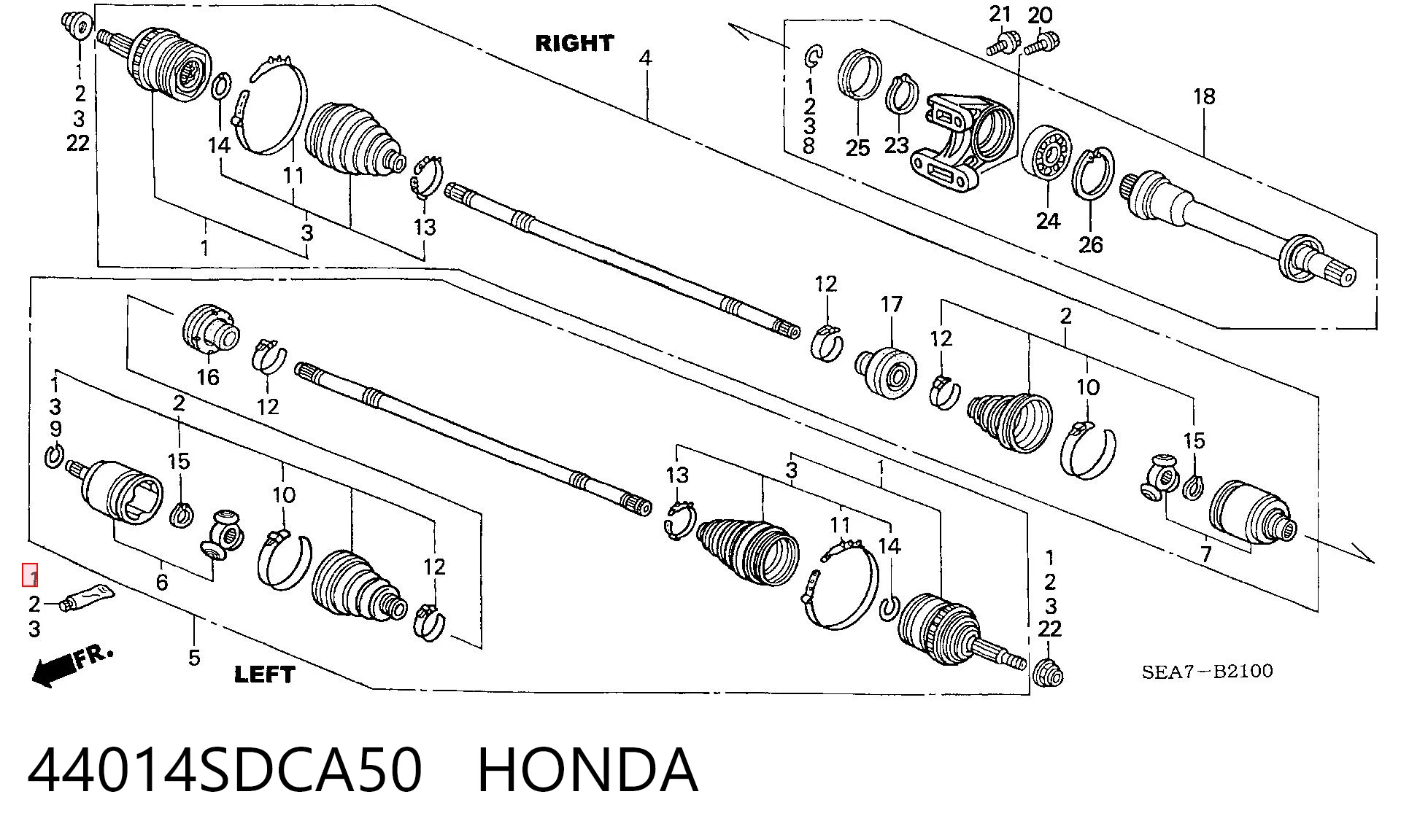 44014SDCA50 Honda