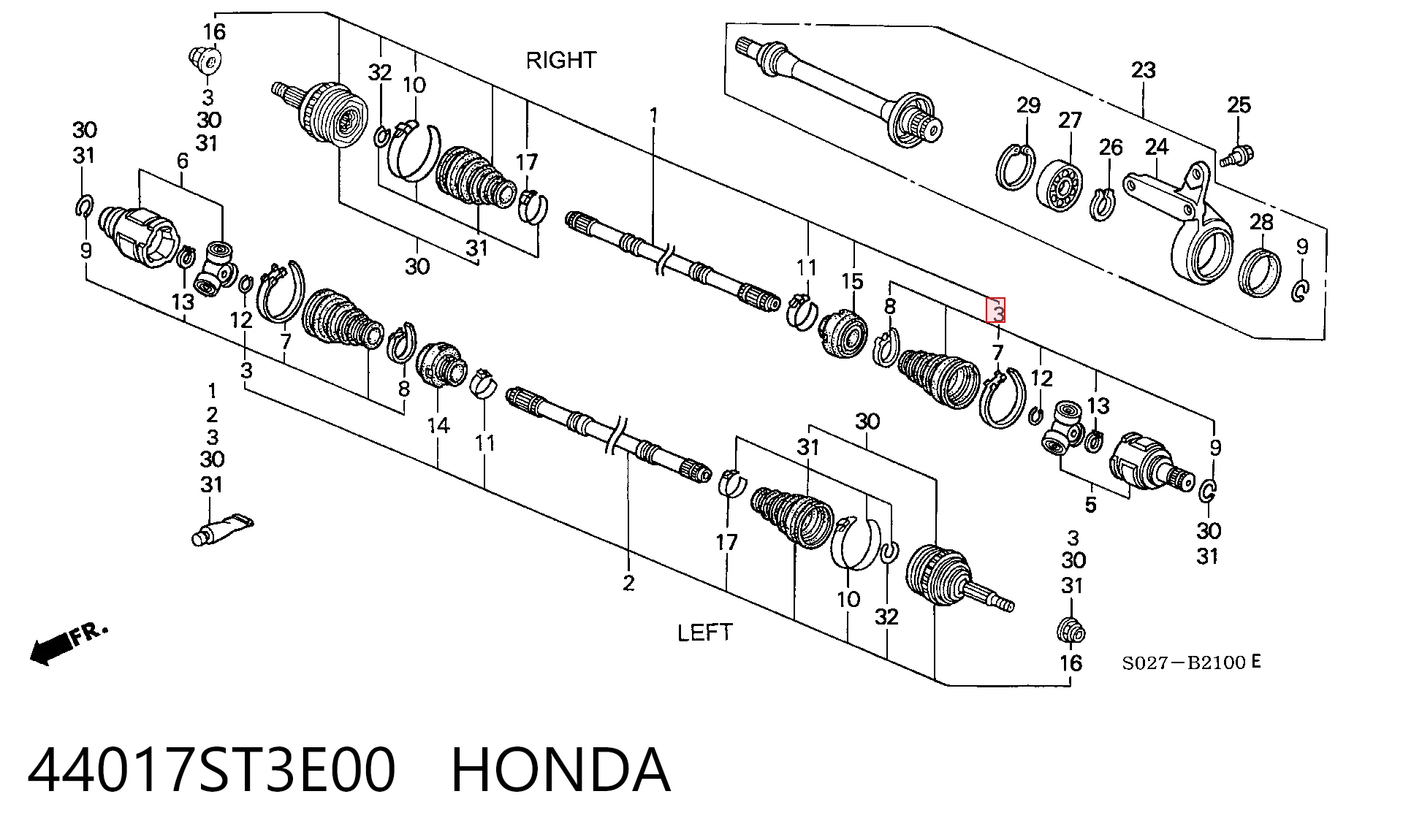 44017ST3E00 Honda
