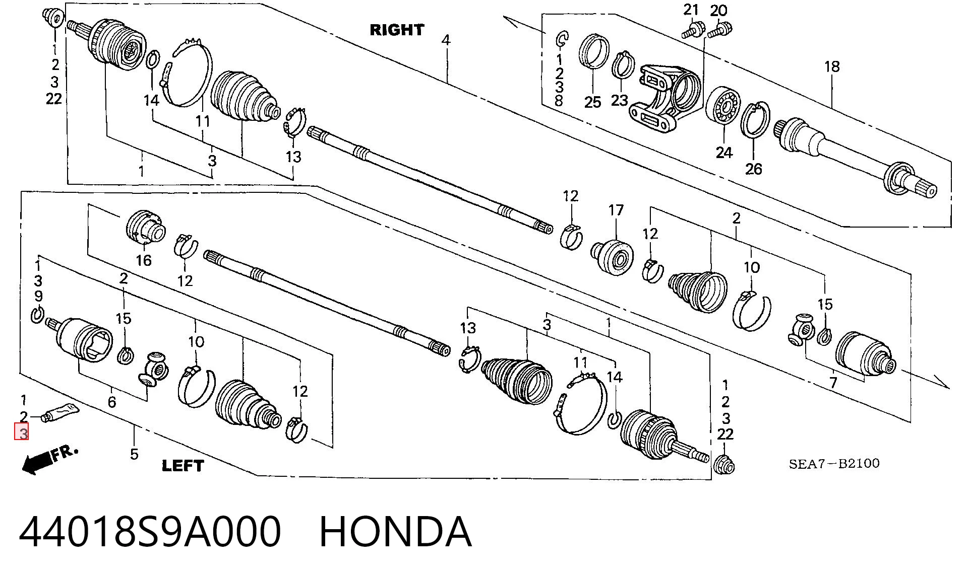 44018S9A000 Honda