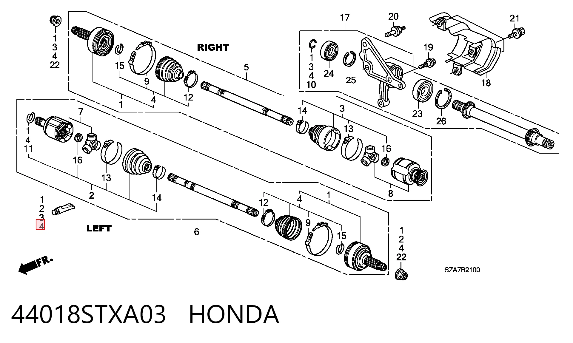 44018STXA03 Honda
