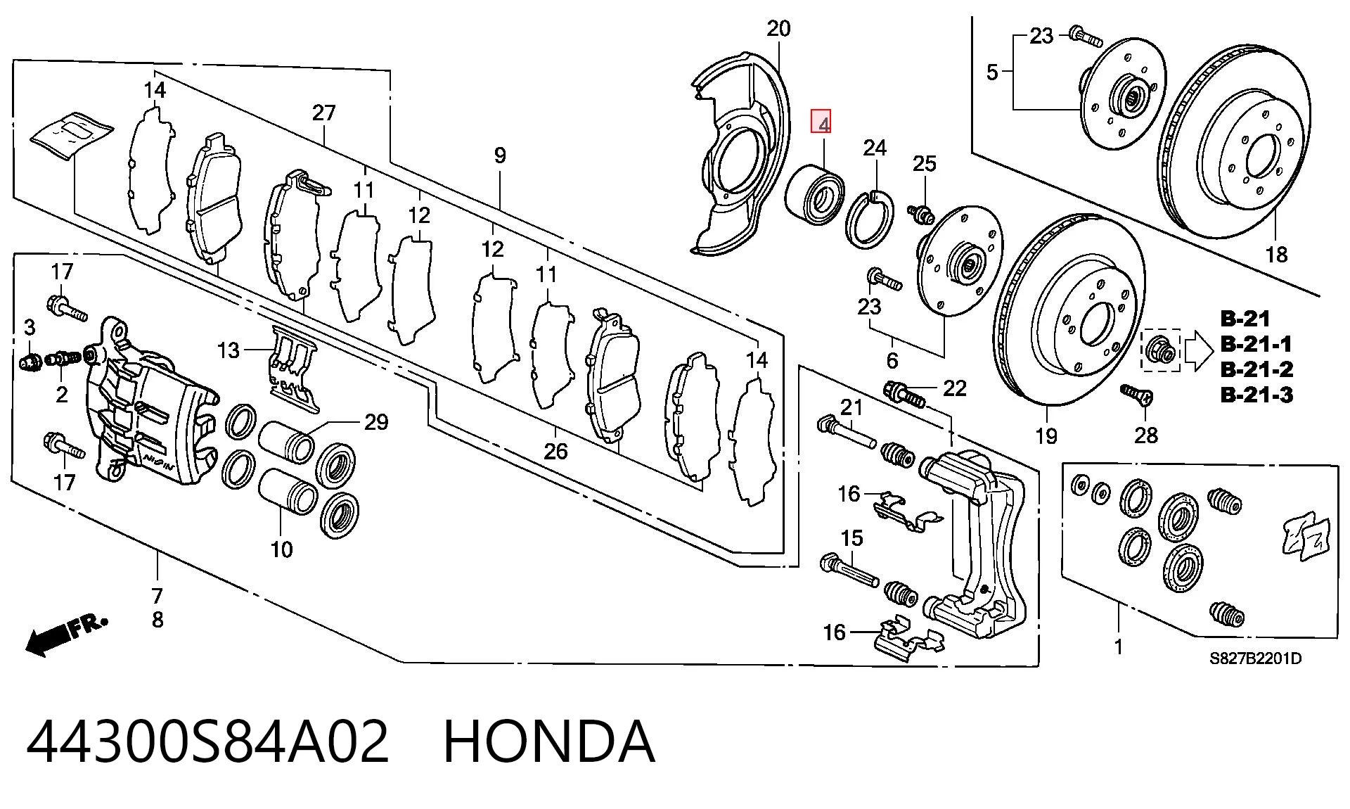 44300S84A02 Honda