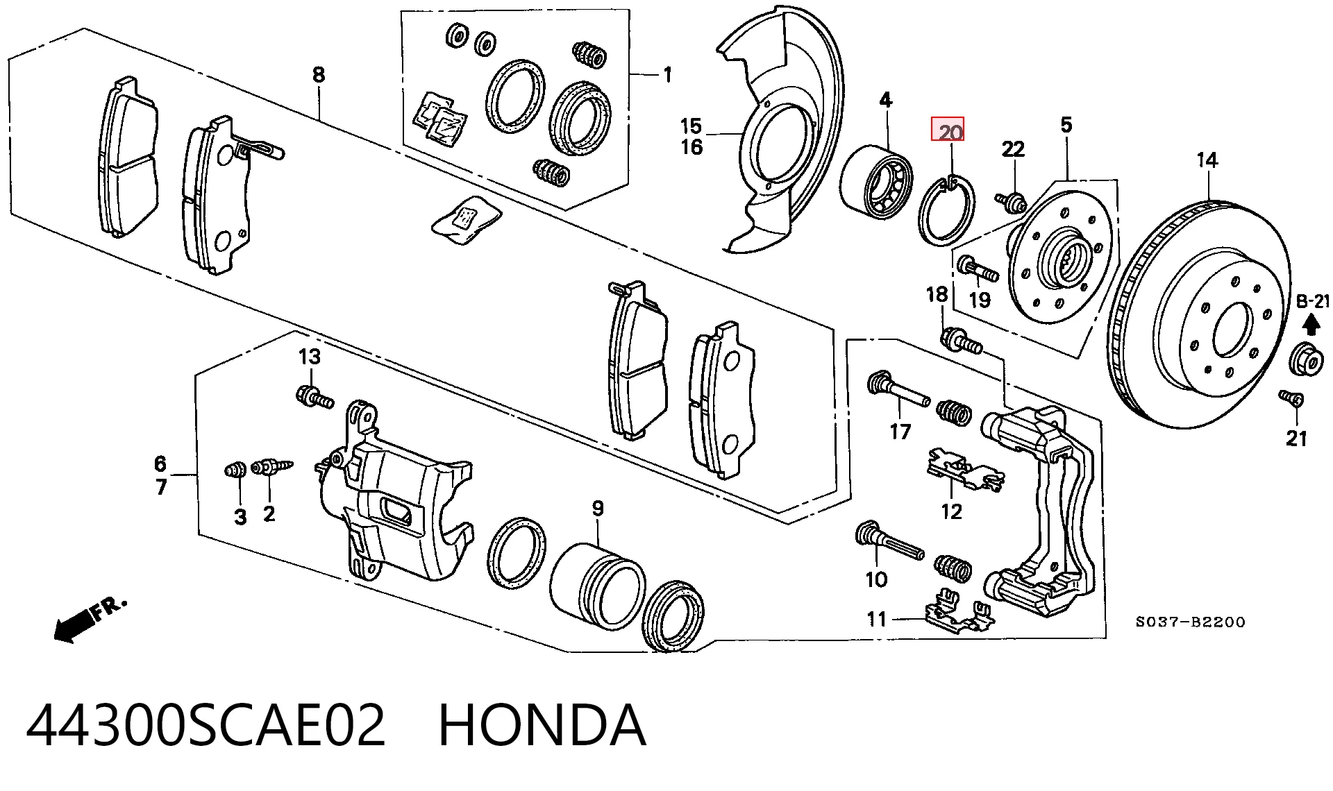 Cojinete de rueda delantero para Honda Jazz GD, GE