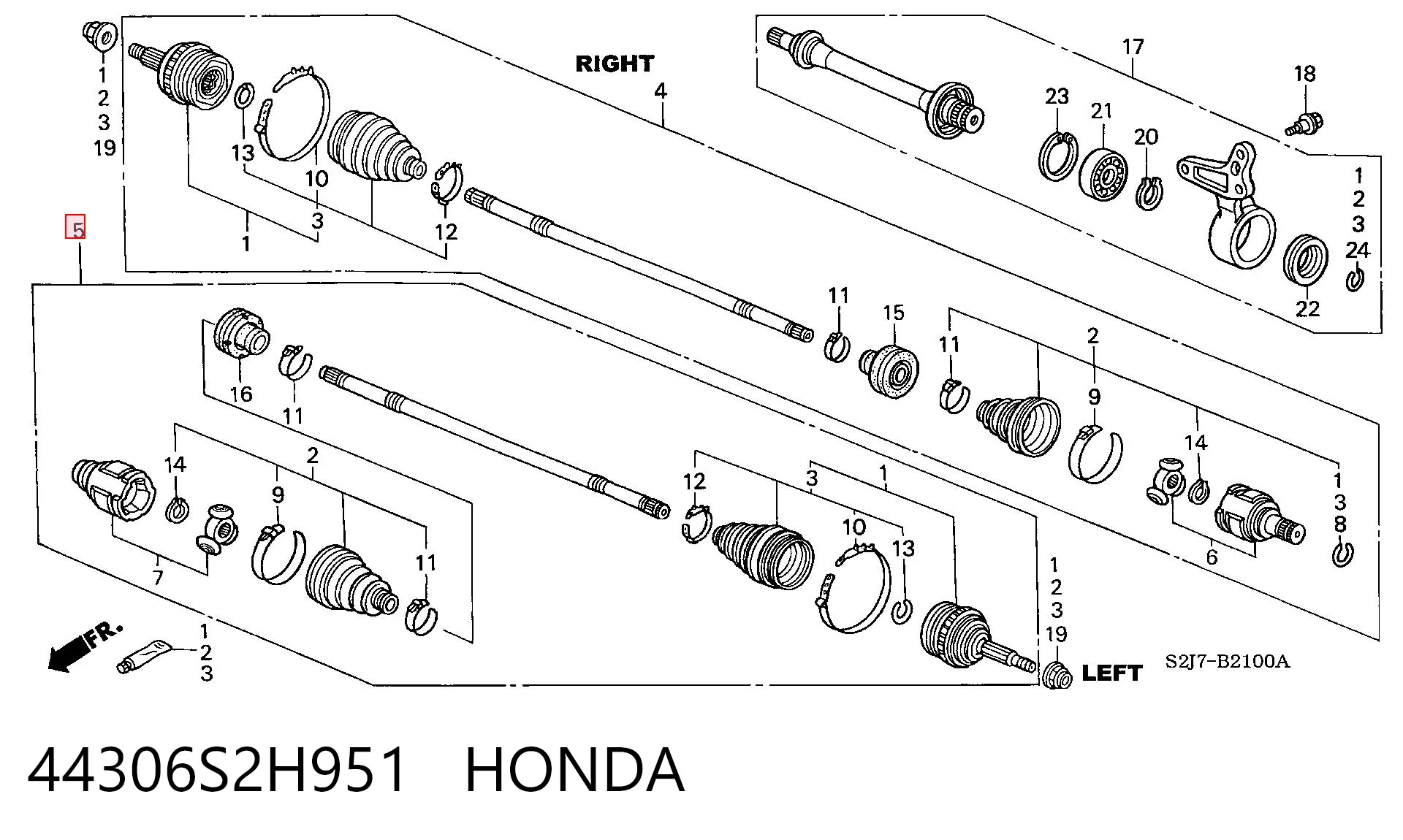 44306S2H951 Honda