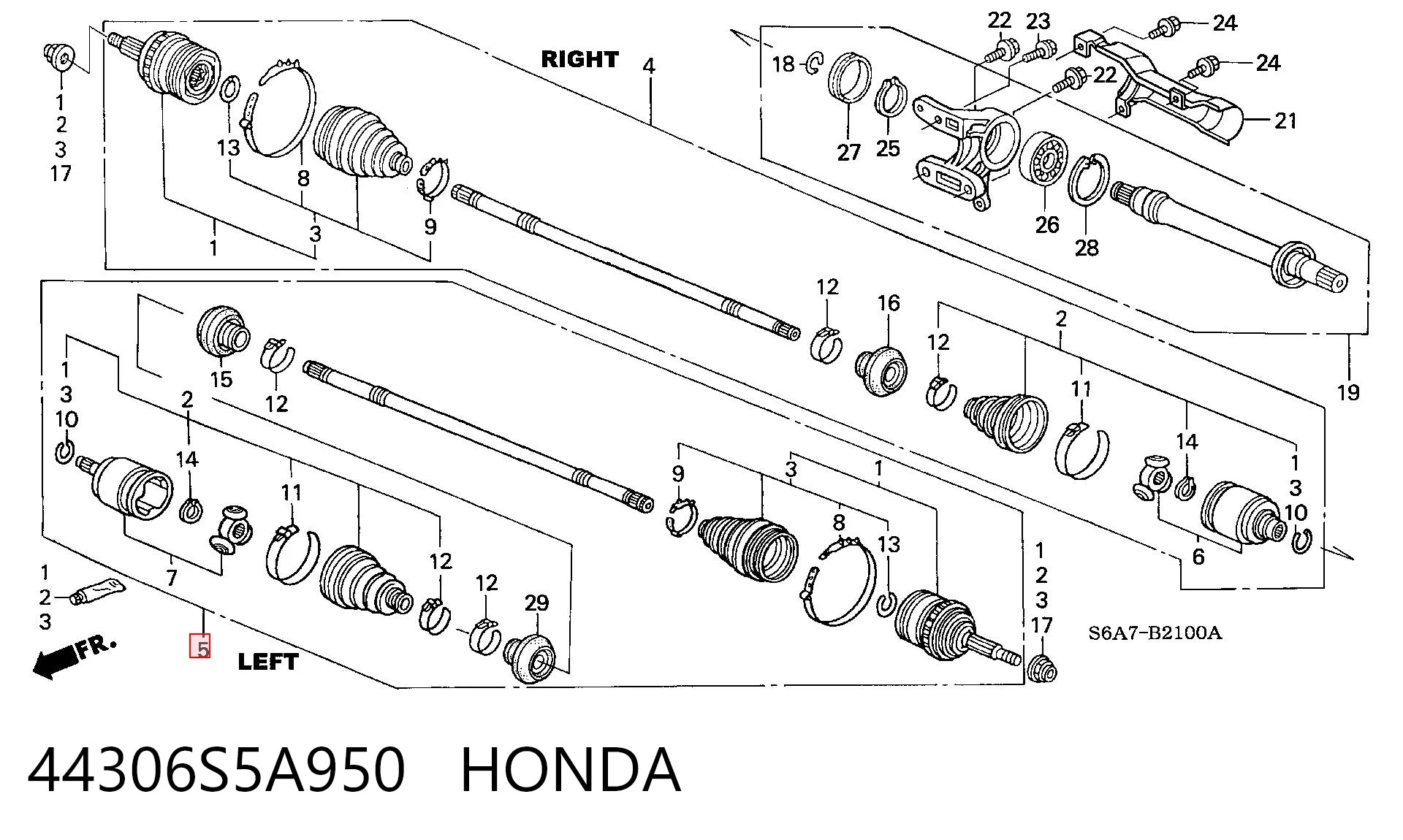 44306S5A950 Honda