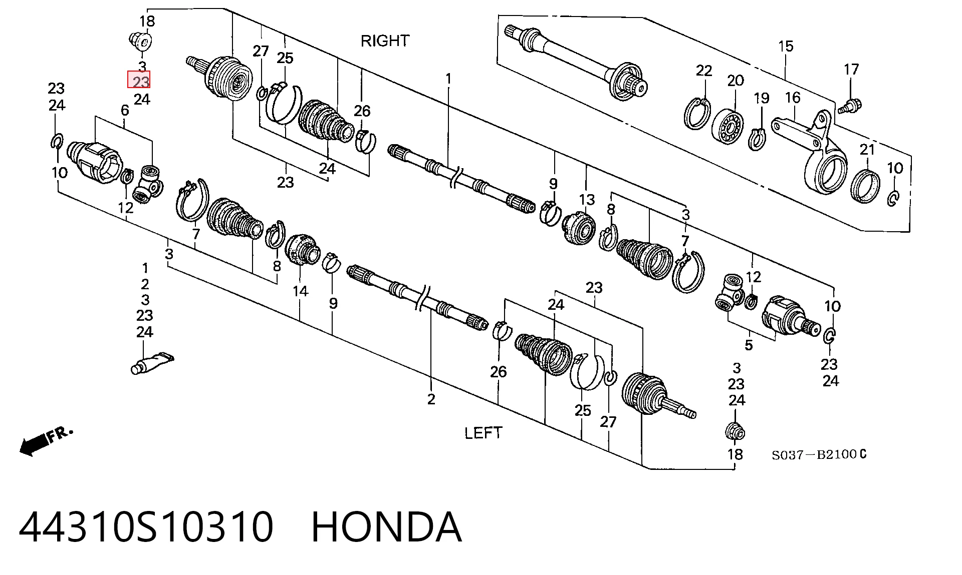 44310S10310 Honda