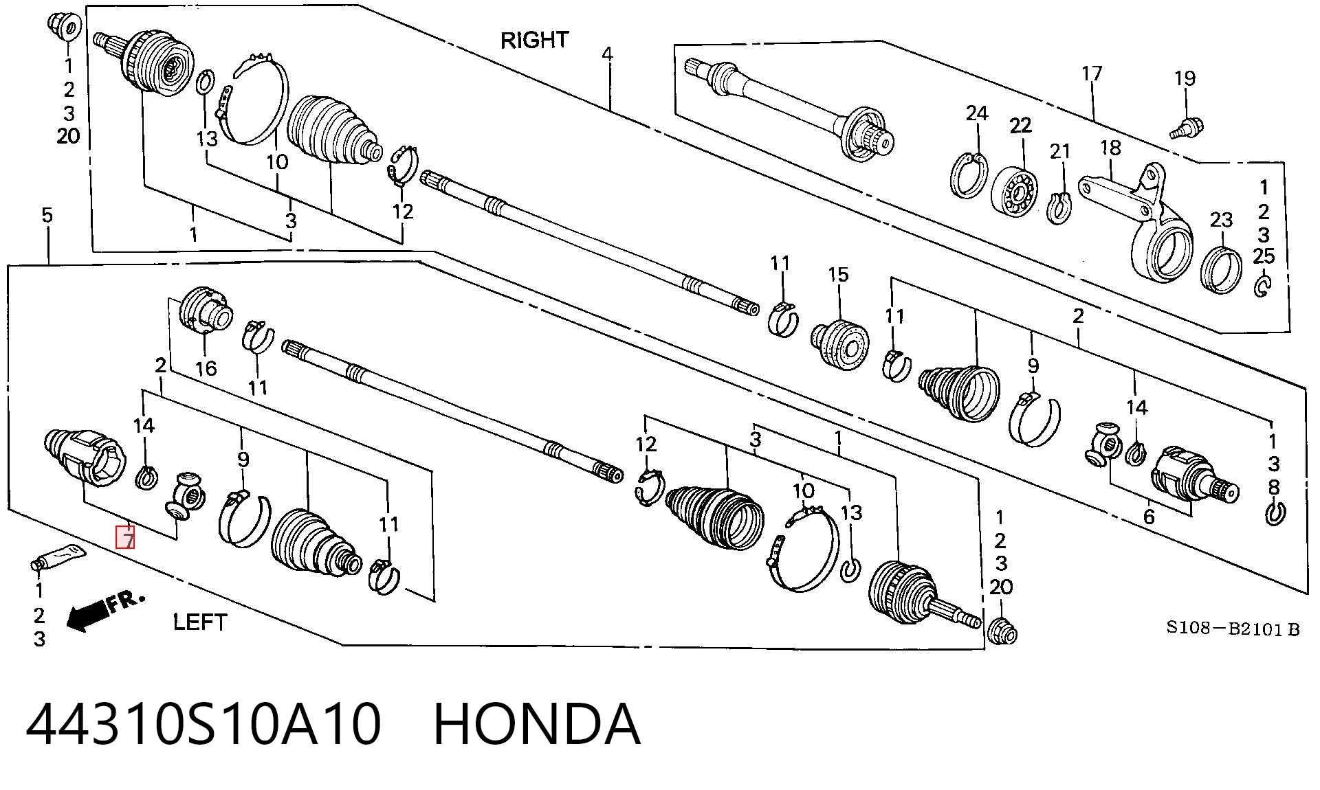 44310S10A10 Honda
