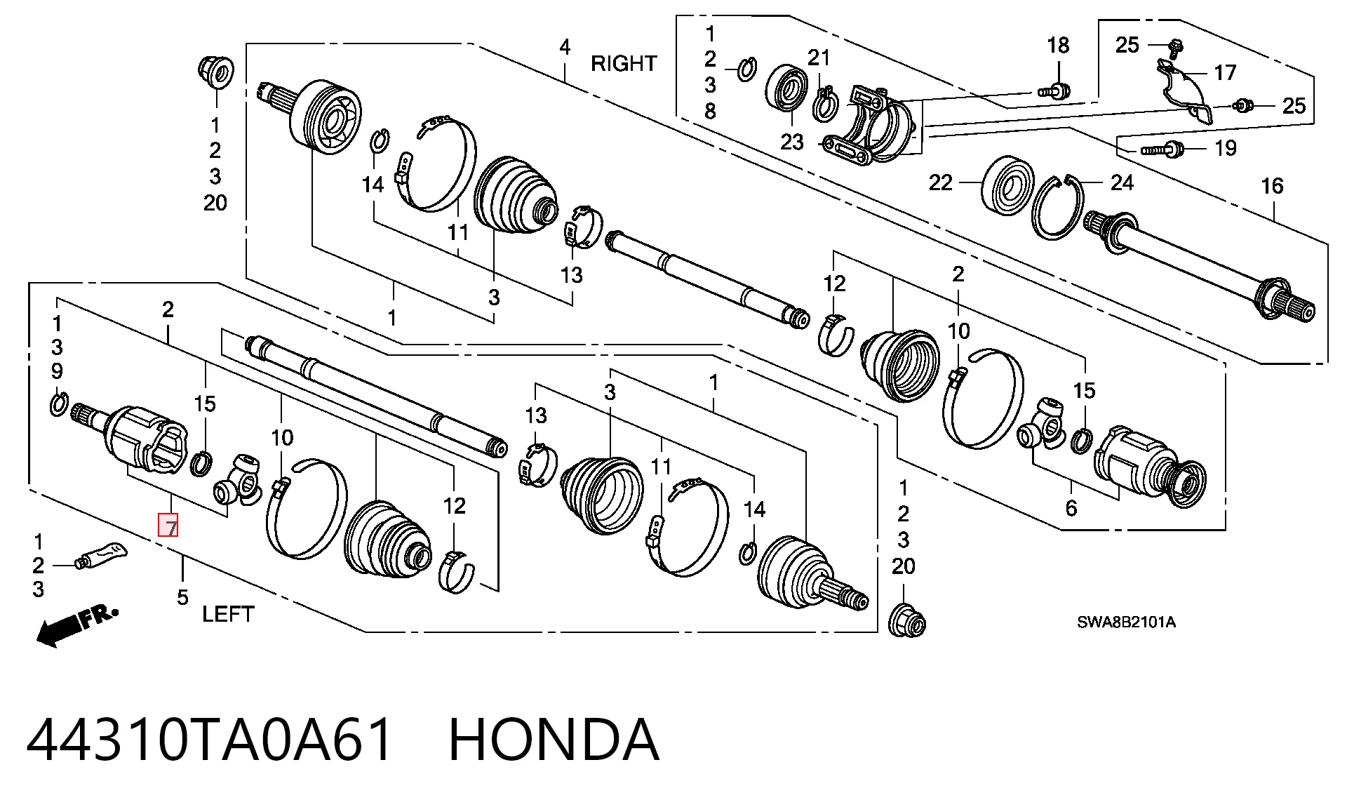 44310TA0A61 Honda