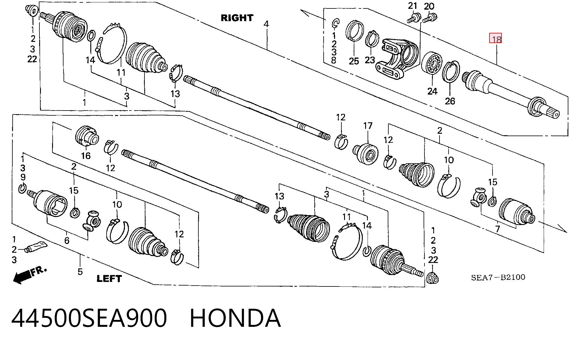 44500SEA900 Honda