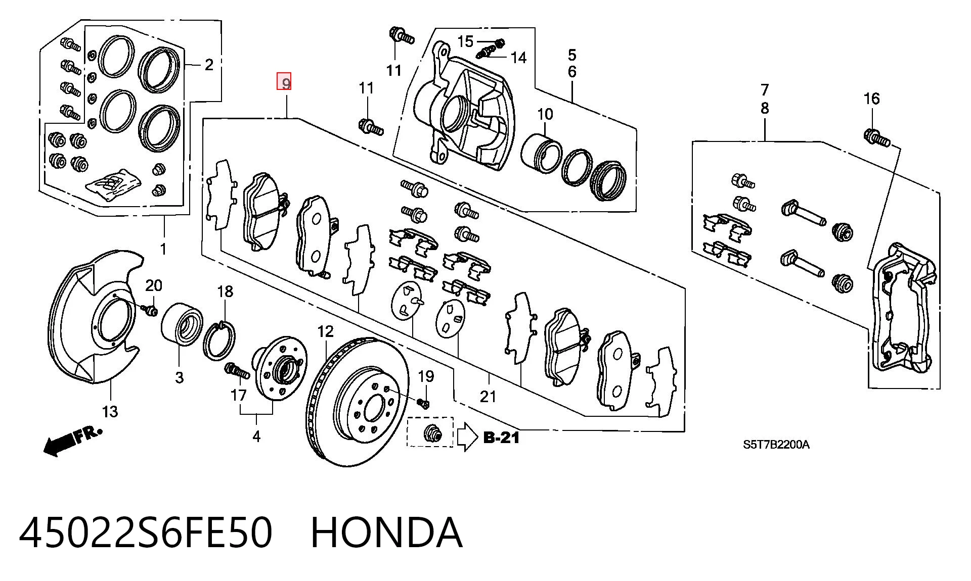 45022S6FE50 Honda