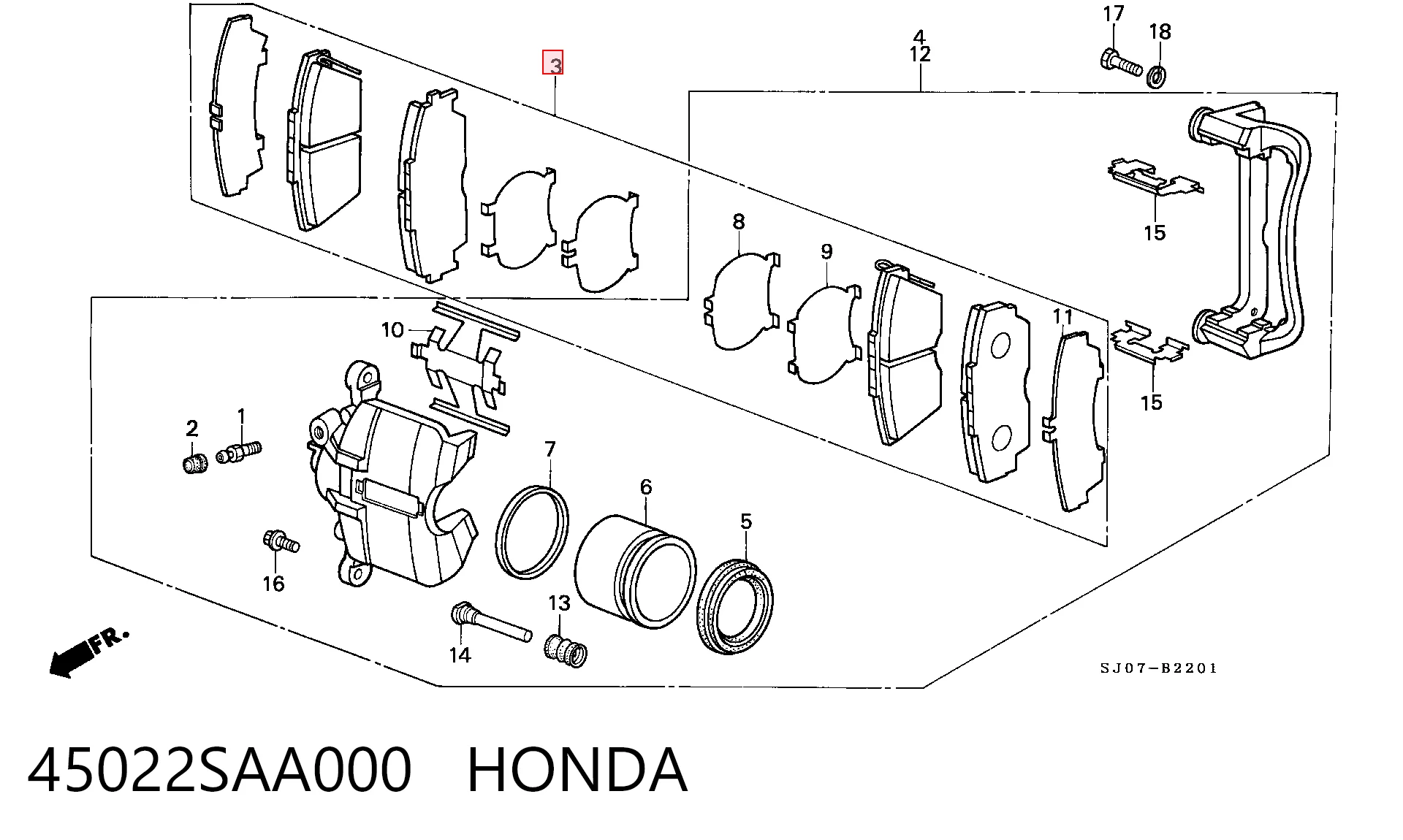45022SAA000 Honda