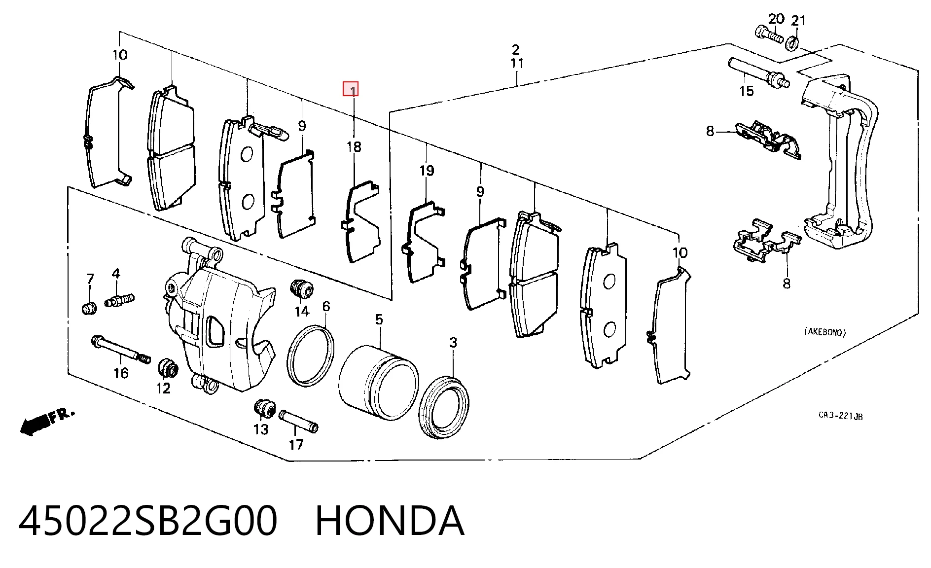 Comprar Pastillas de freno Honda Accord III CA4, CA5