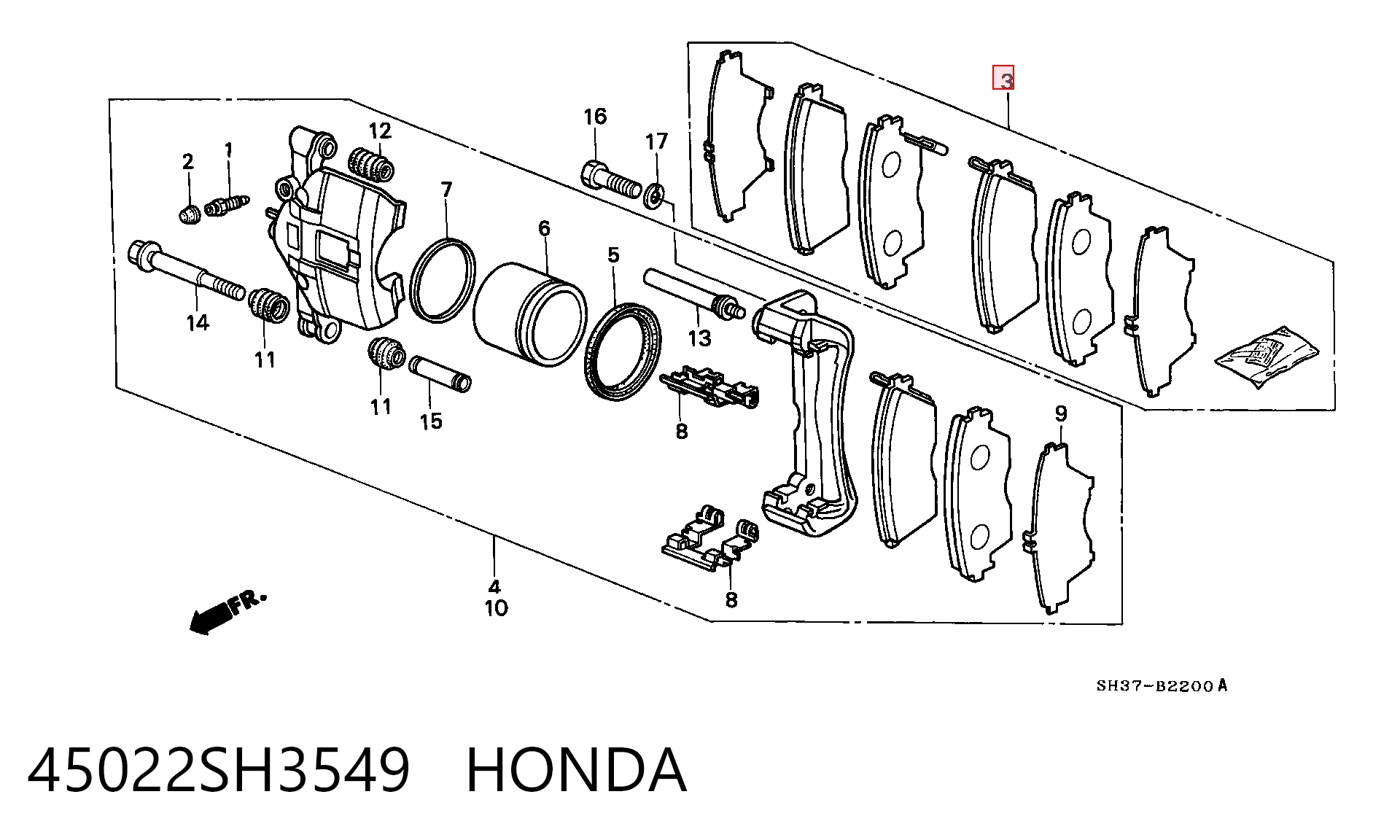 Juego de pastillas de freno Honda Civic IV sedán comprar en España
