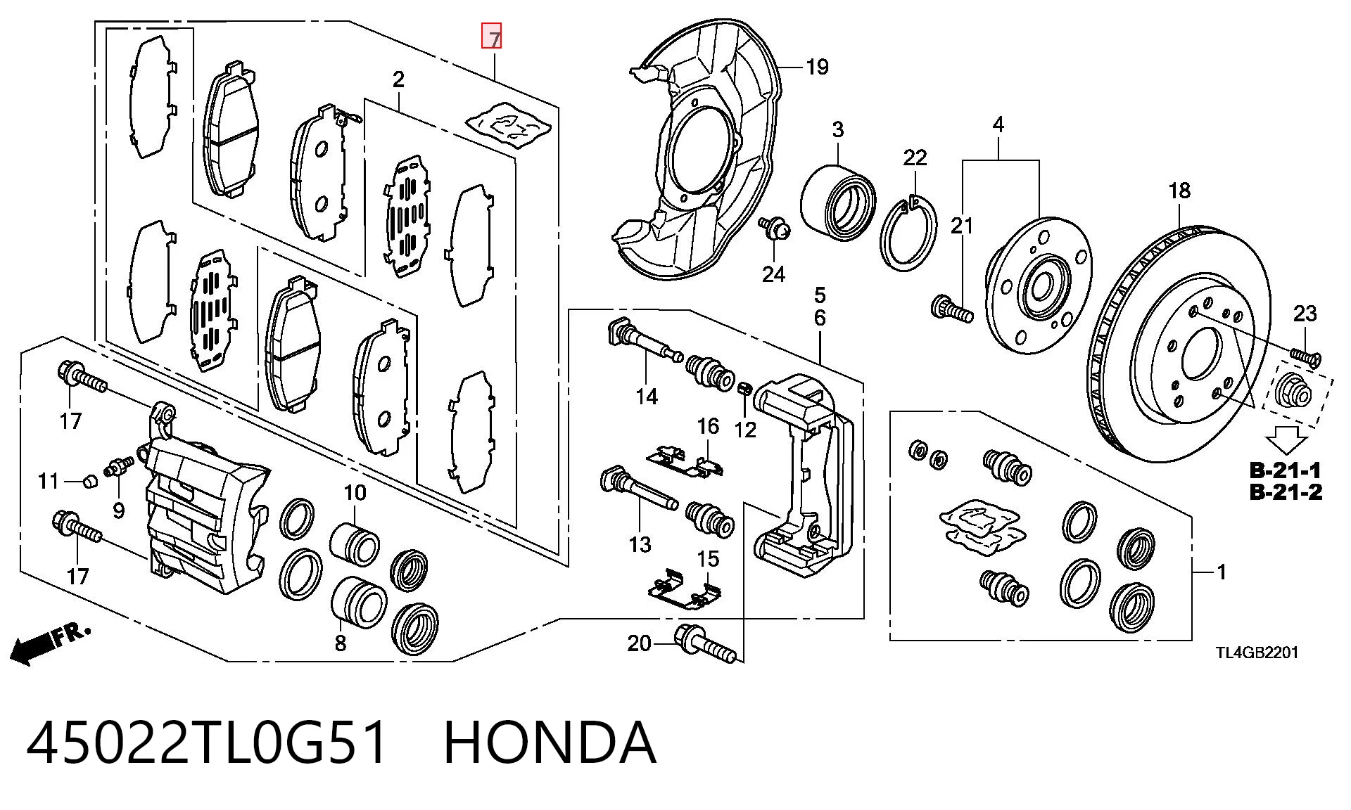 45022TL0G51 Honda