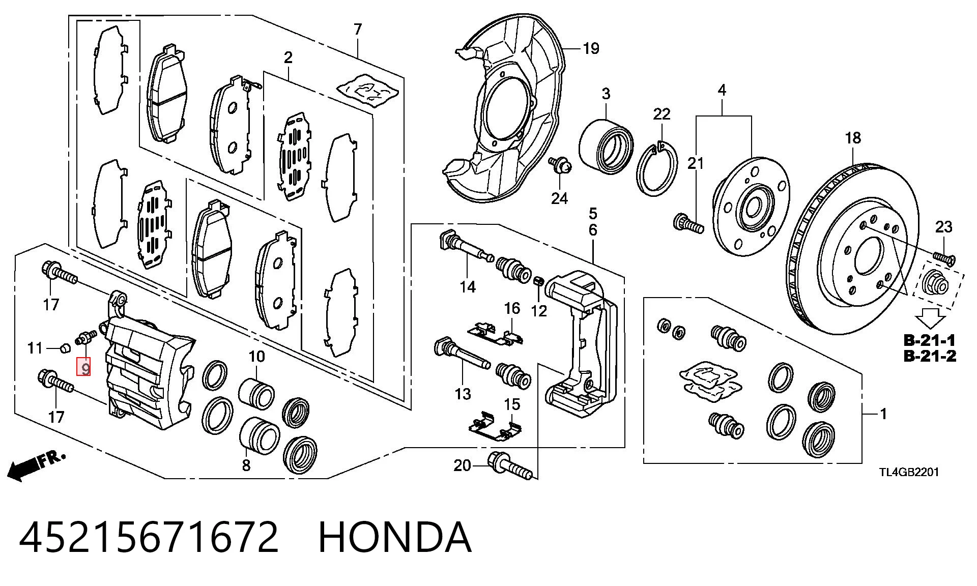 45215671672 Honda