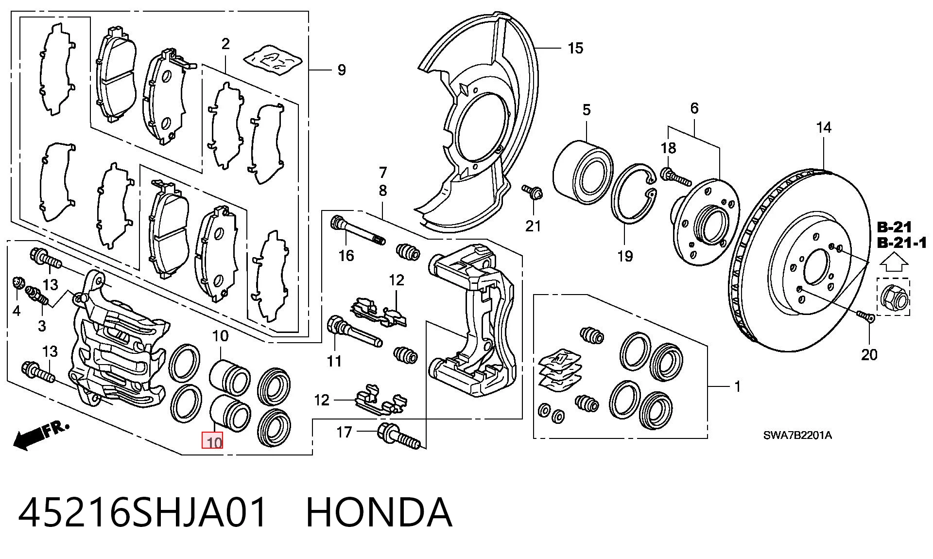 45216SHJA01 Honda