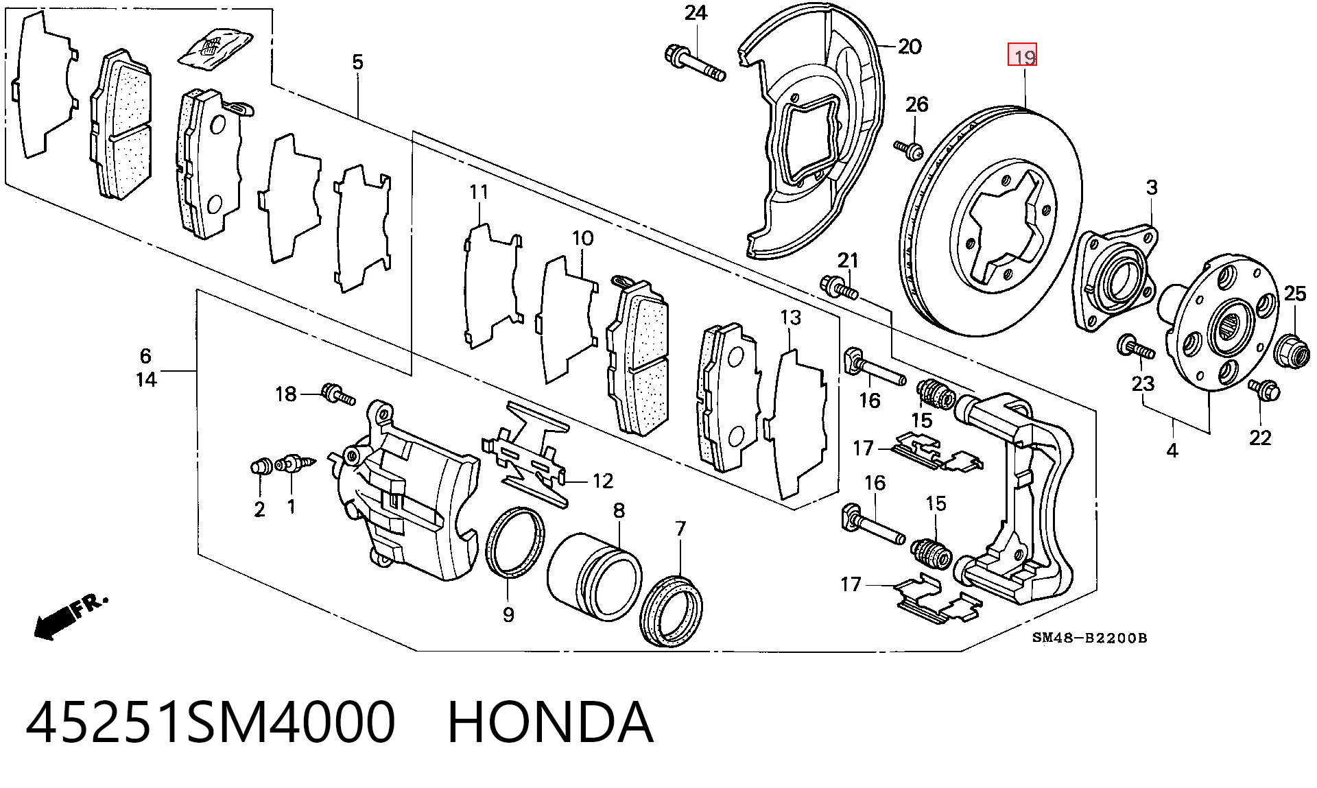 45251SM4000 Honda