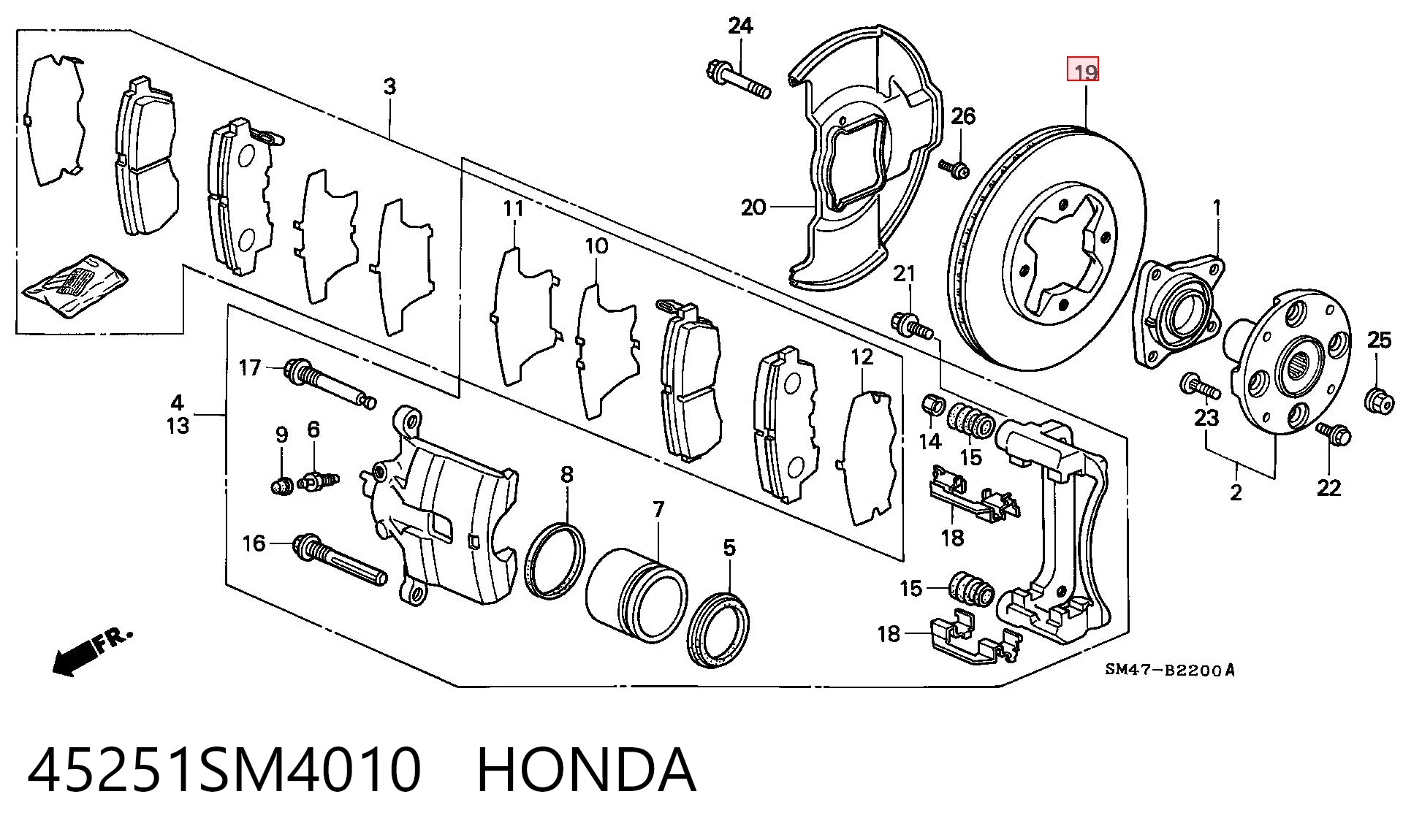 45251SM4010 Honda