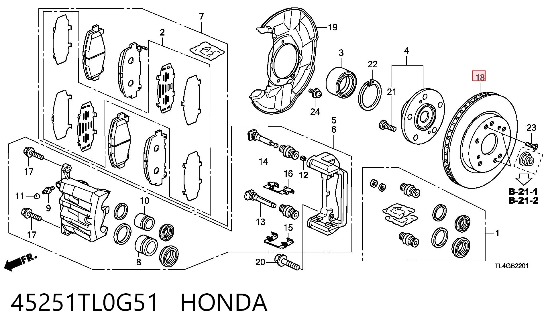 45251TL0G51 Honda