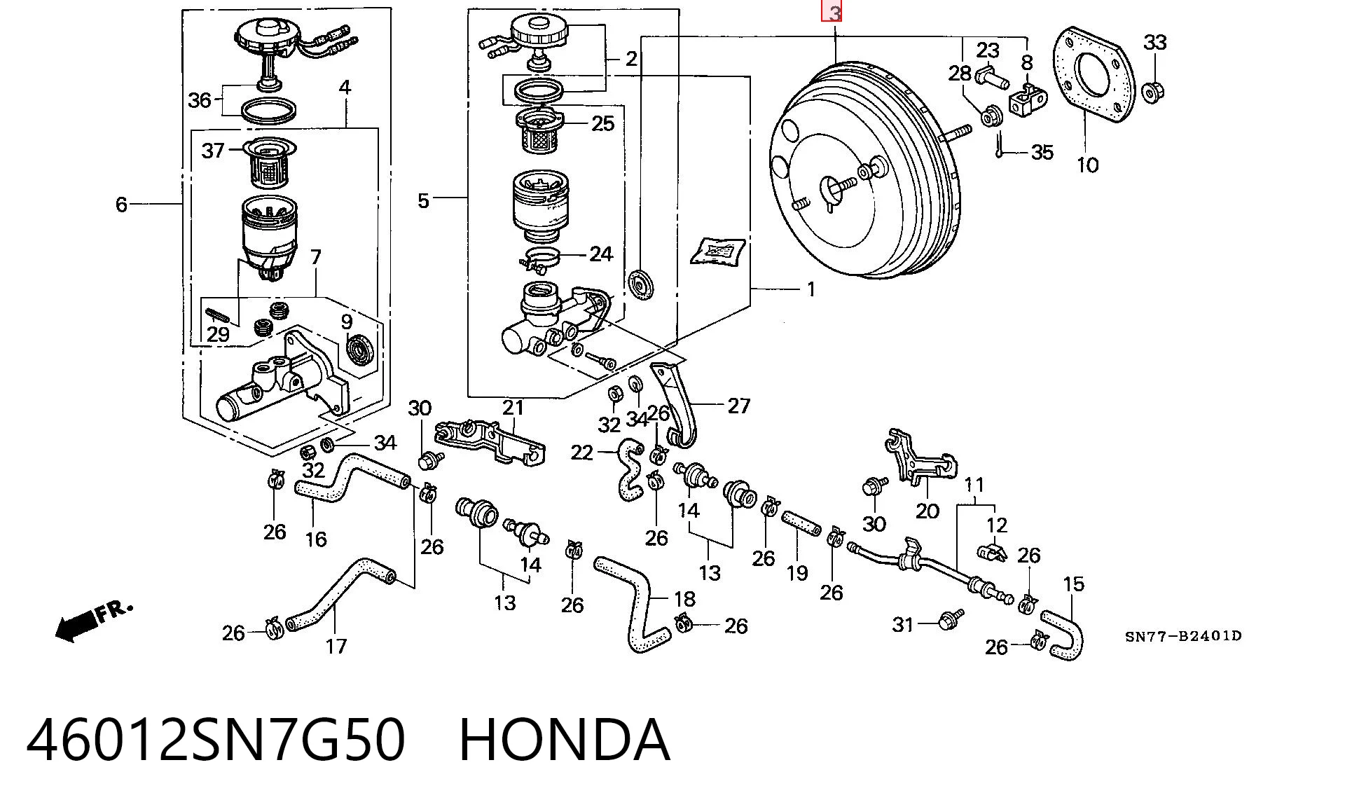 Servofreno para Honda Accord CC7