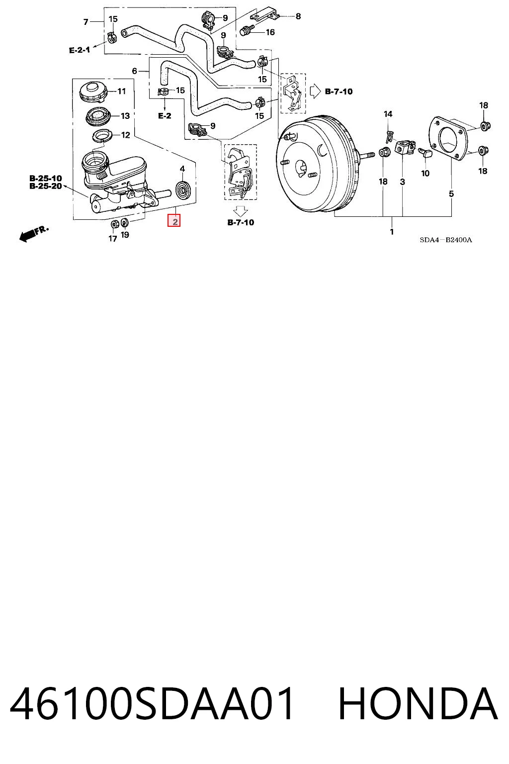 Comprar Cilindro principal de freno Honda Accord VII CL, CM a bajo precio