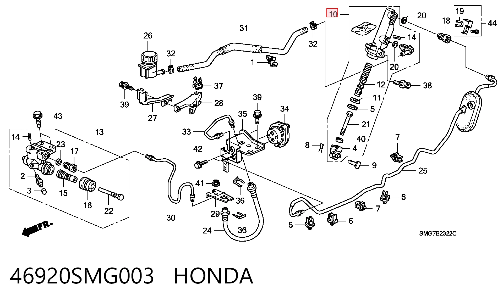 Comprar Cilindro maestro de embrague Honda CR-V III RE