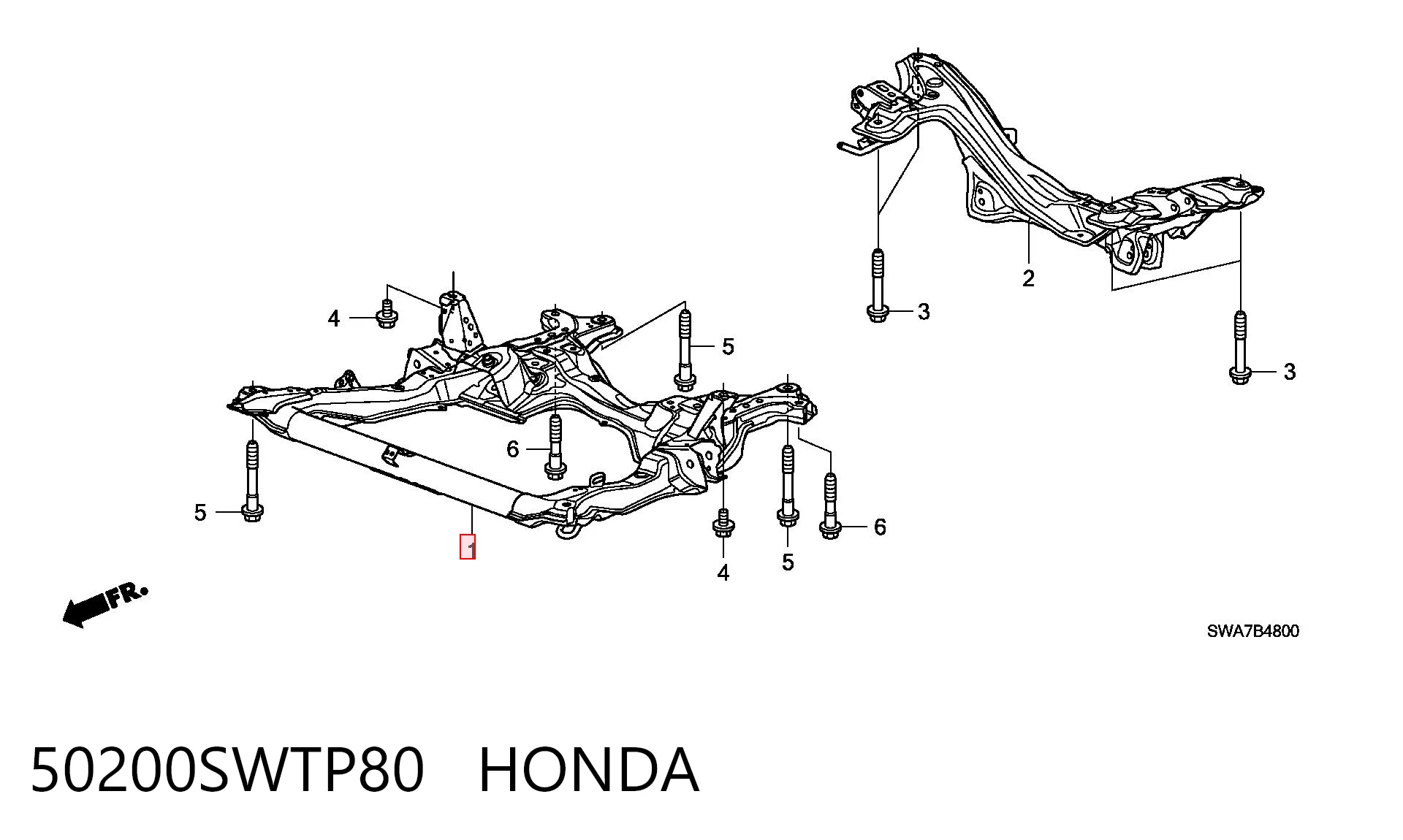 Subchasis delantero Honda CR-V  (2006-2011)