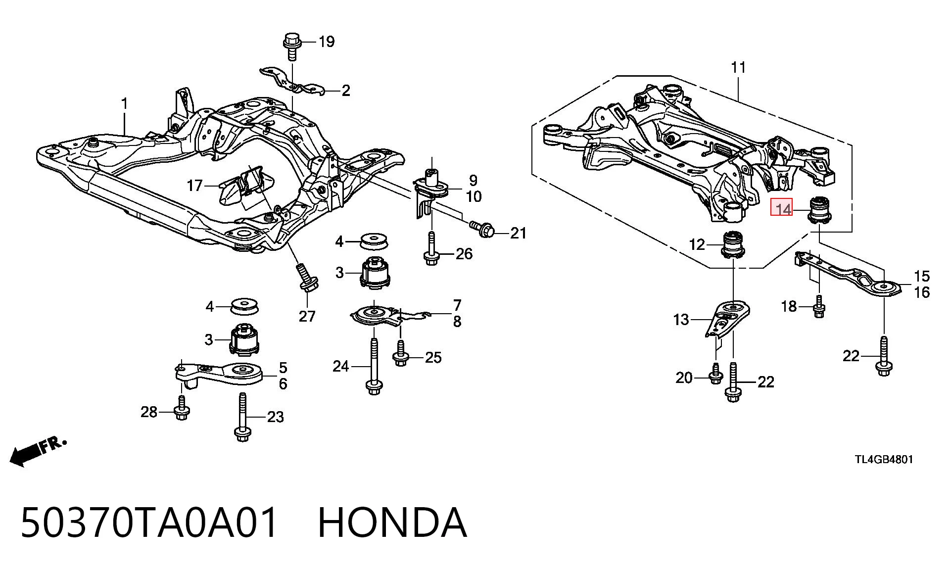 Comprar Silentblock trasero Honda Accord VIII CU