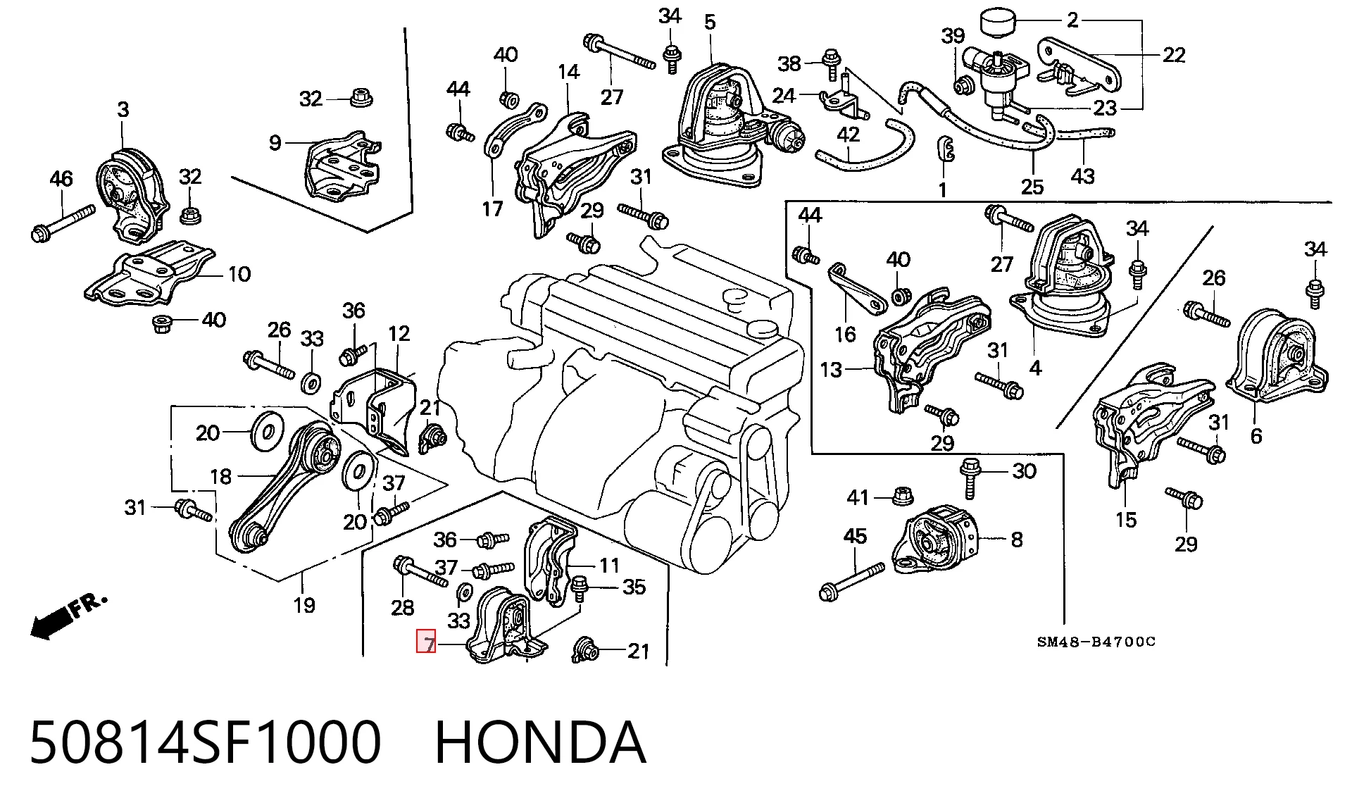 50814SF1000 Honda