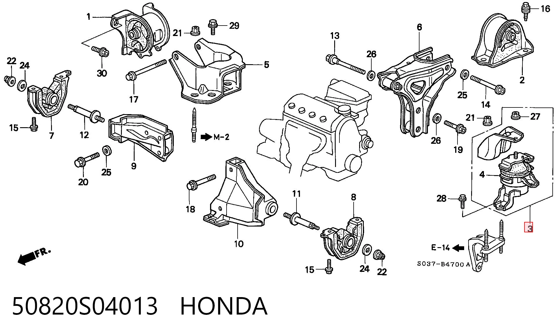 50820S04013 Honda