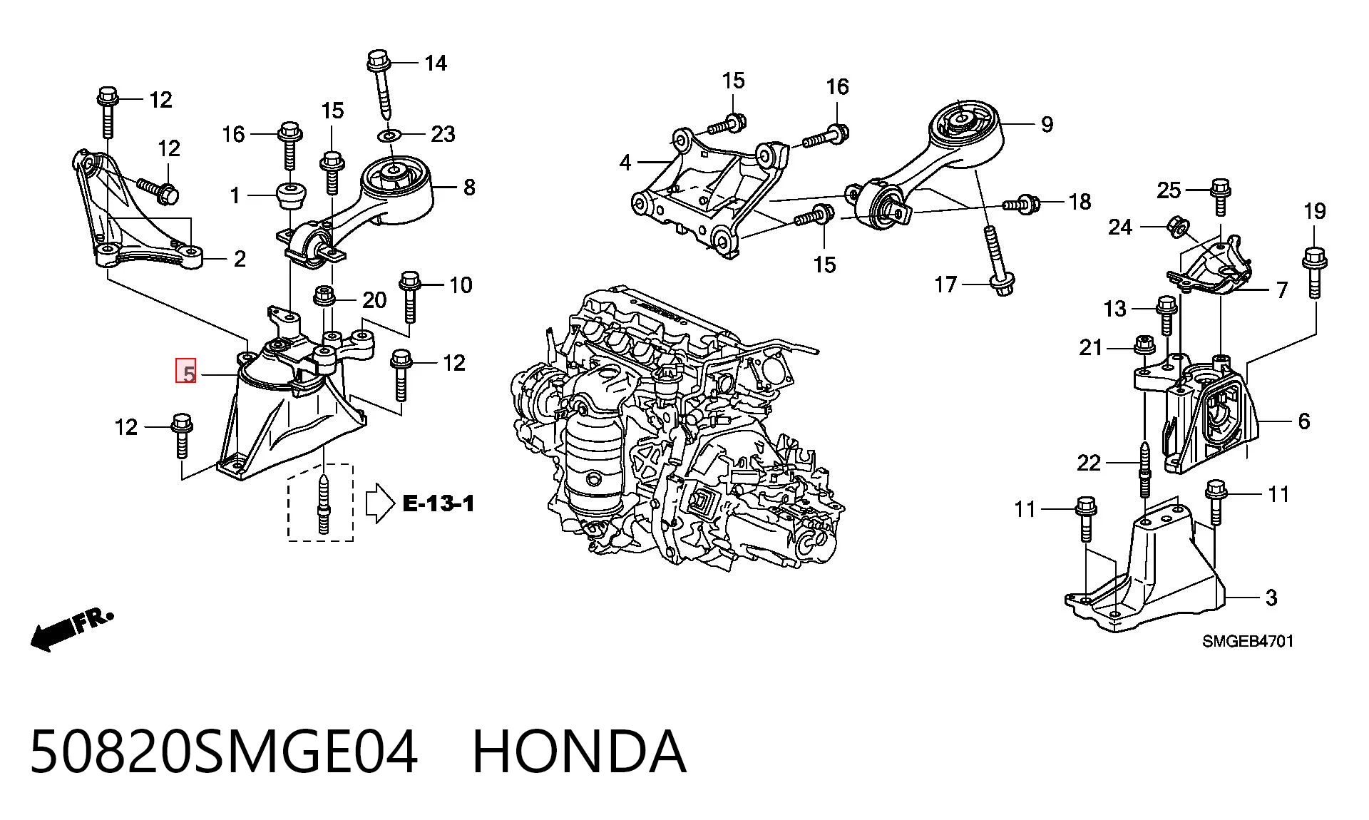 50820SMGE04 Honda