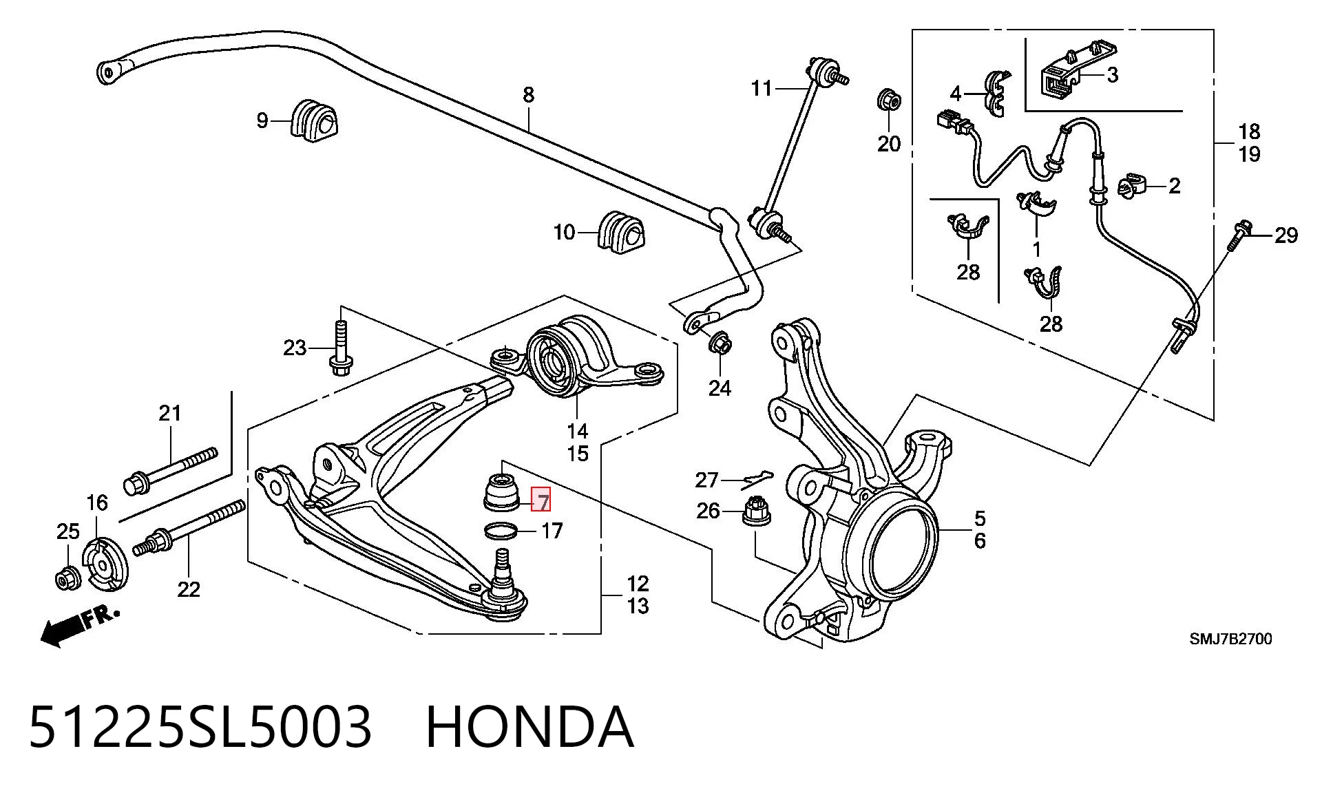 51225SL5003 Honda
