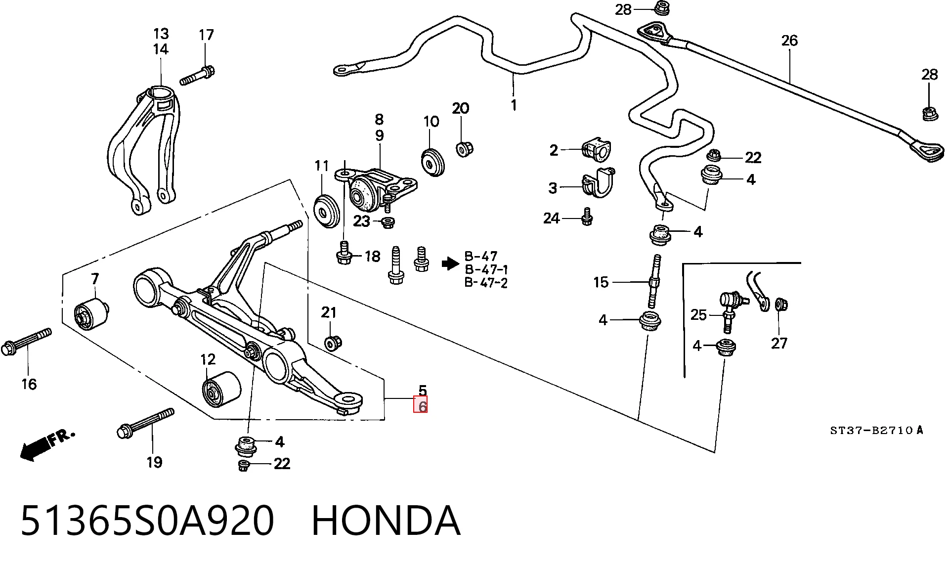 51365S0A920 Honda