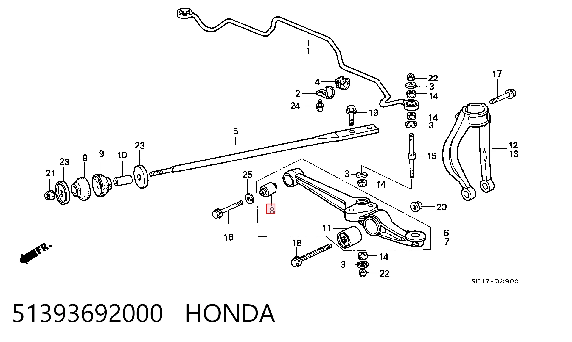 Comprar Silentblock del brazo de suspensión Honda Accord III CA4, CA5