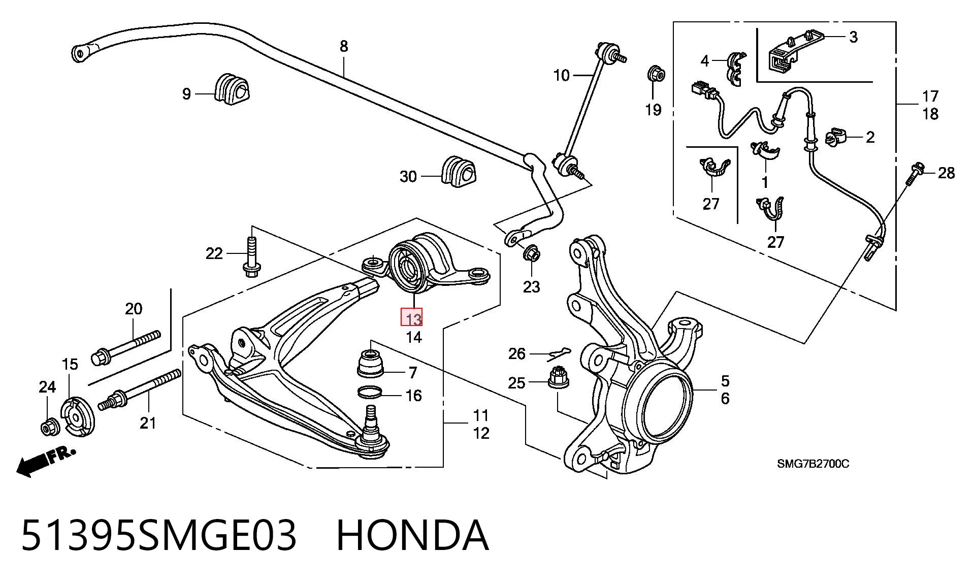 51395SMGE03 Honda